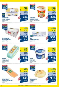 Metro katalog | vrijedi od 01.09.2025 | Stranica: 9 | Proizvodi: Krem sir, Sir, Kiselo vrhnje, Kajmak