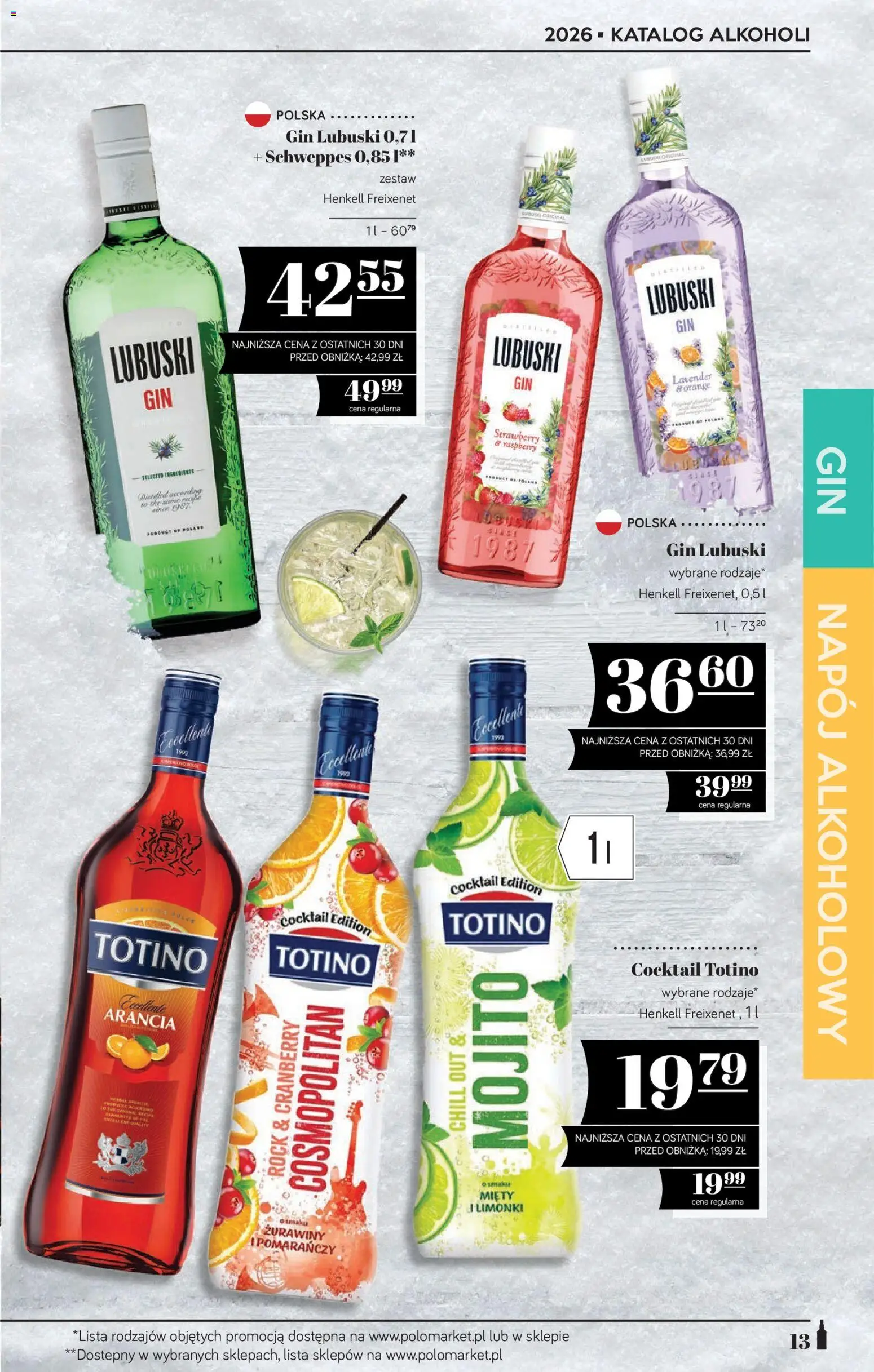 POLOmarket Katalog - Alkoholi od 19.02.2026 | Strona: 13 | Produkty: Gin Lubuski, Gin