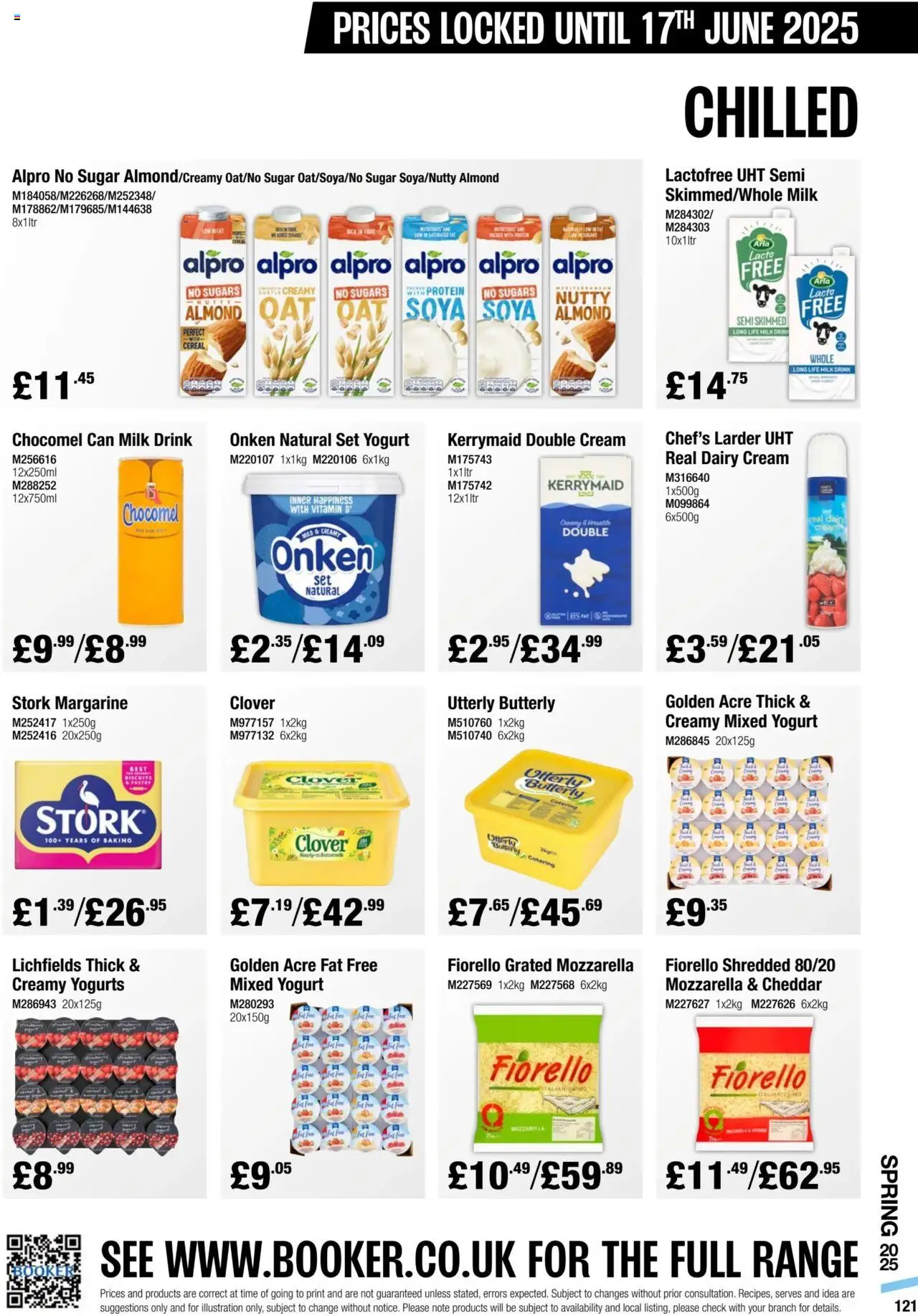  | Page: 121 | Products: Cheddar, Milk, Yogurt, Cream