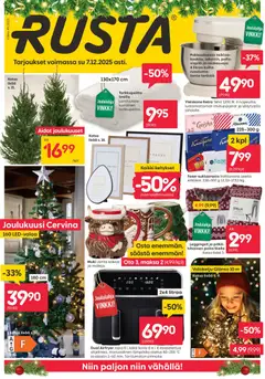 Rusta-mainoslehti voimassa 01.12.2025 alkaen