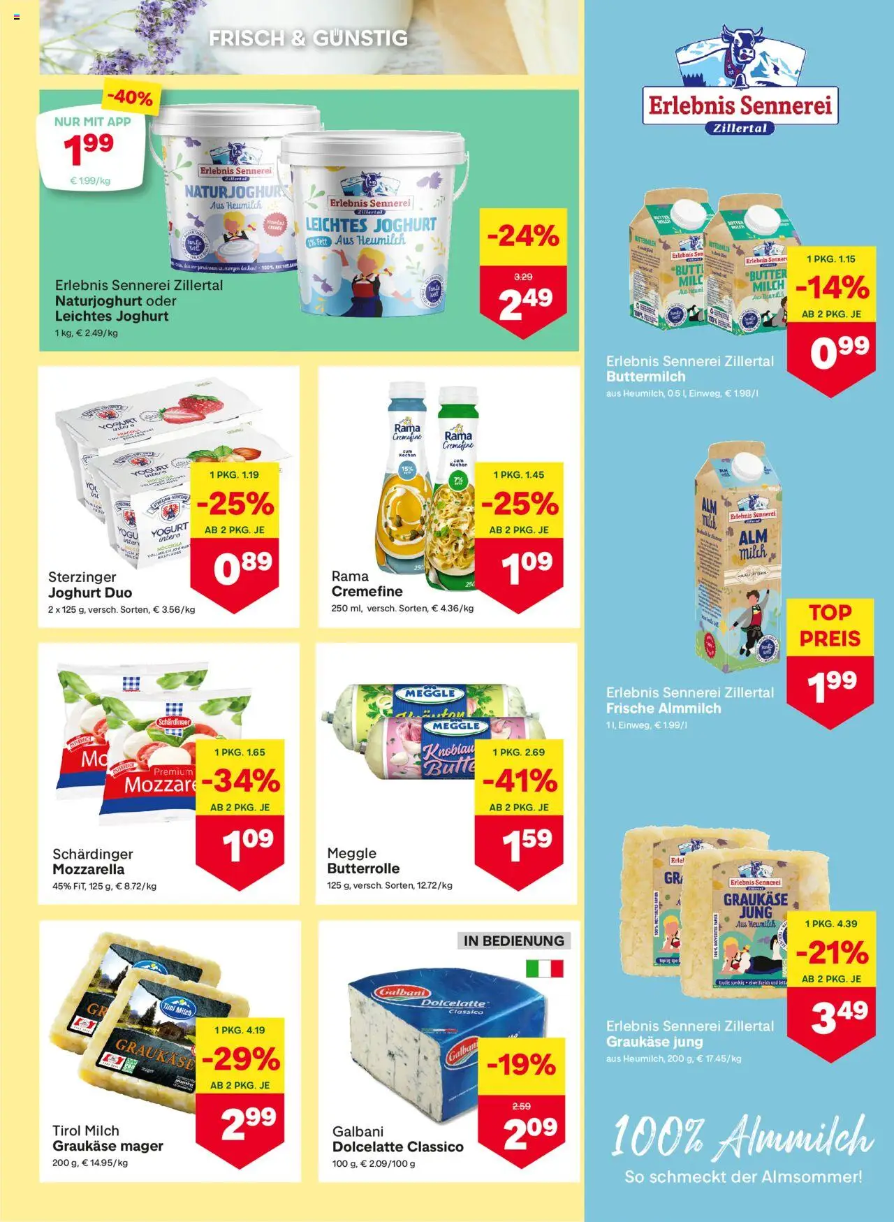 MPREIS Flugblatt gültig ab 28.08.2025 | Seite: 5 | Produkte: Milch, Butter, Joghurt