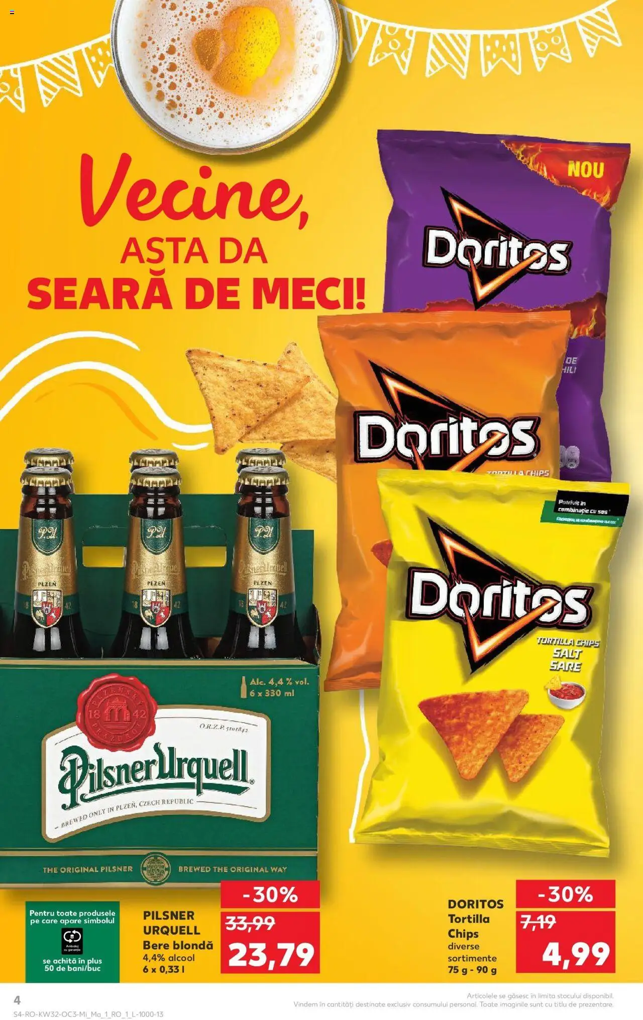 Catalog Kaufland - Arad – valabil de la 06.08.2025 | Pagină: 4 | Produse: Bere, Sos, Sare