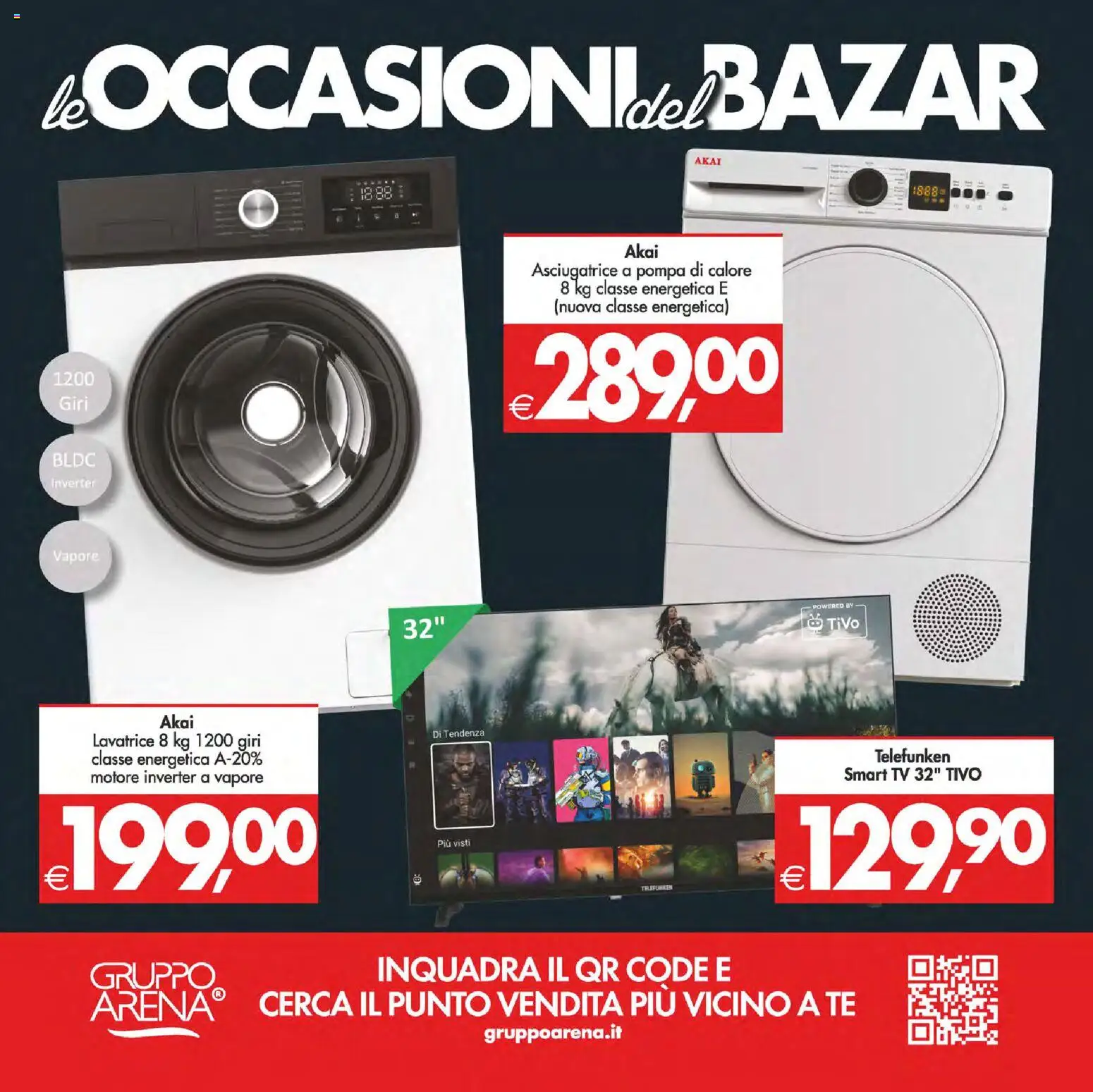 Volantino Decò del 23.01.2026 | Pagina: 20 | Prodotti: Tè, smart TV, Lavatrice, TV