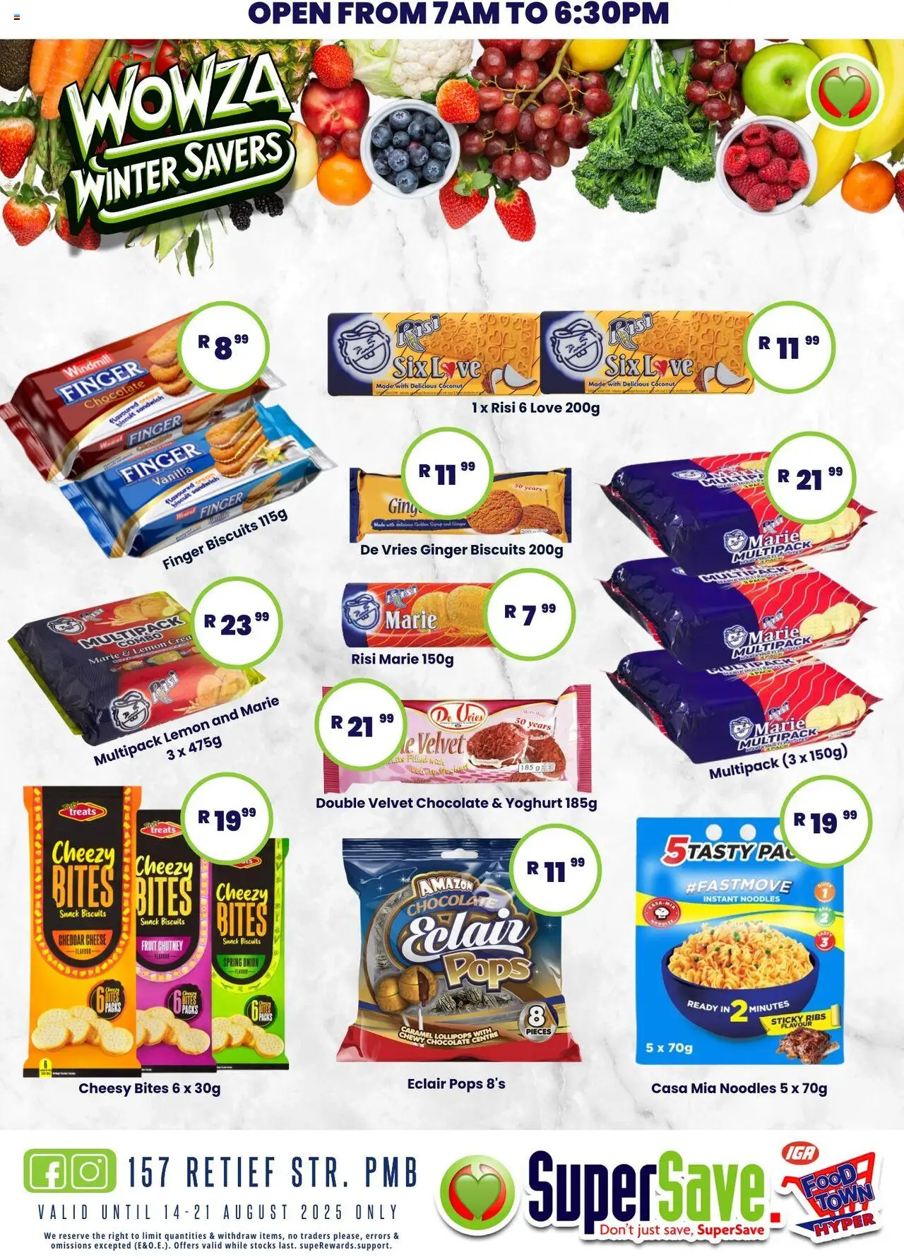 Super Save Specials │ valid from 14.08.2025 | Page: 23 | Products: Cheese, Biscuits, Noodles, Caramel
