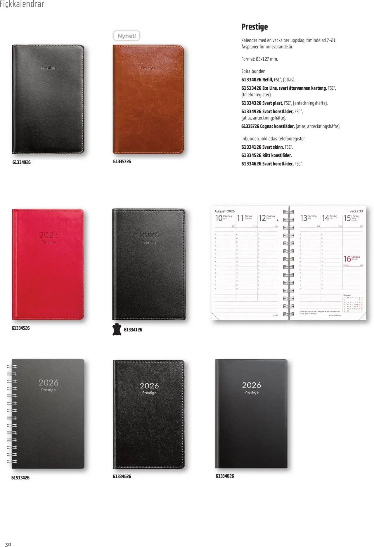 Office Depot reklamblad aktuell från 08.09.2025 | Sida: 30 | Produkter: Kalender