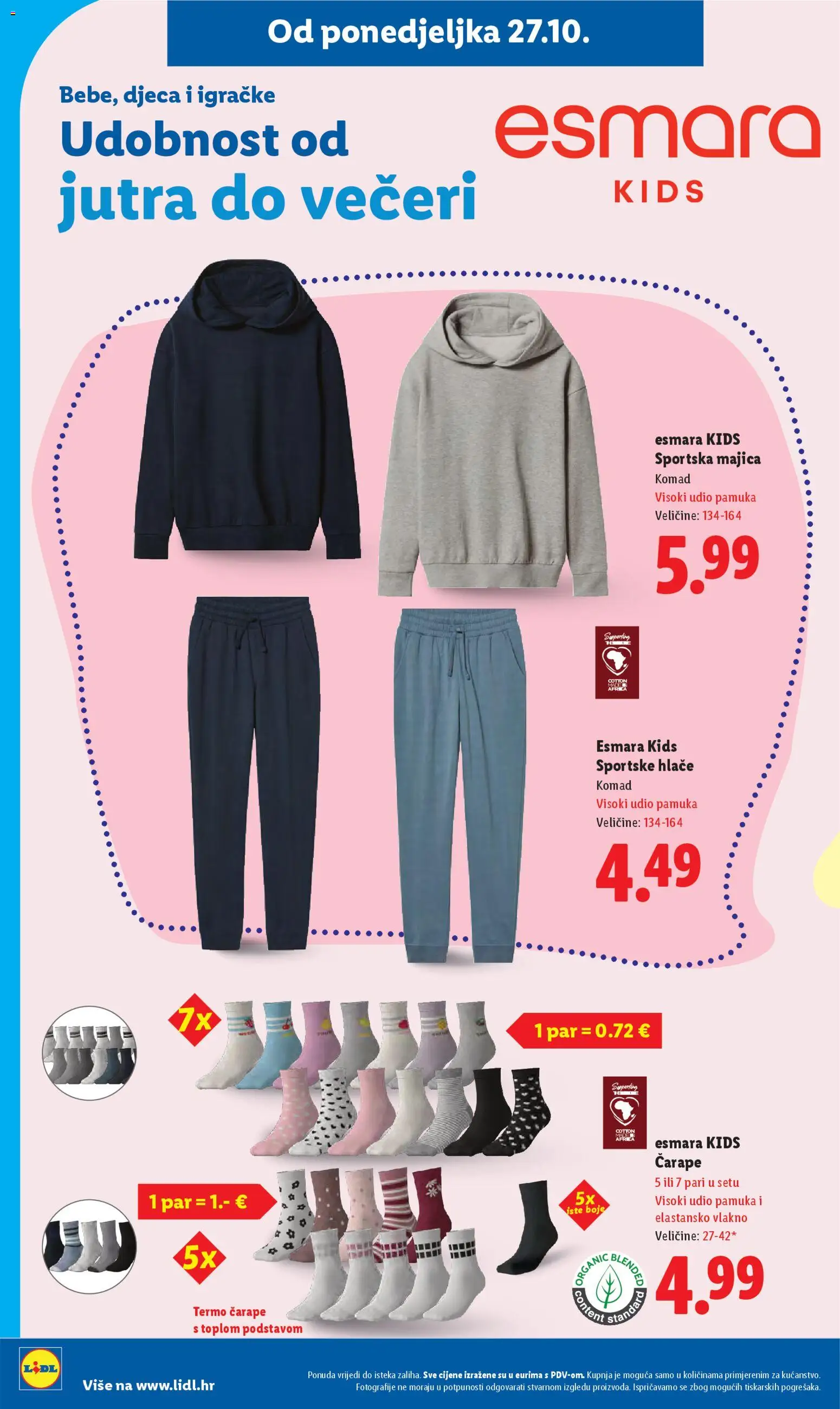 Lidl katalog | vrijedi od 27.10.2025 | Stranica: 32 | Proizvodi: Majica, Hlače, Čarape