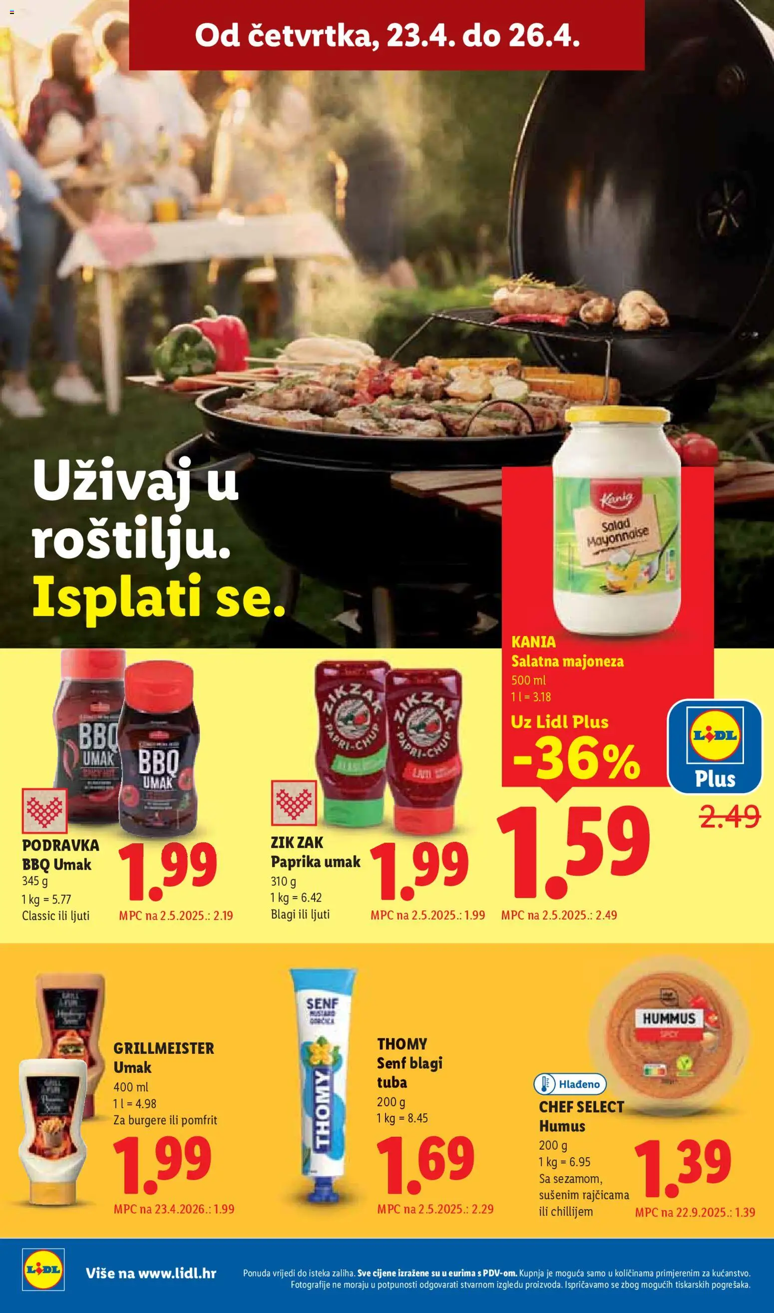 Lidl katalog | vrijedi od 20.04.2026 | Stranica: 48 | Proizvodi: Pomfrit, Majoneza, Umak, Humus