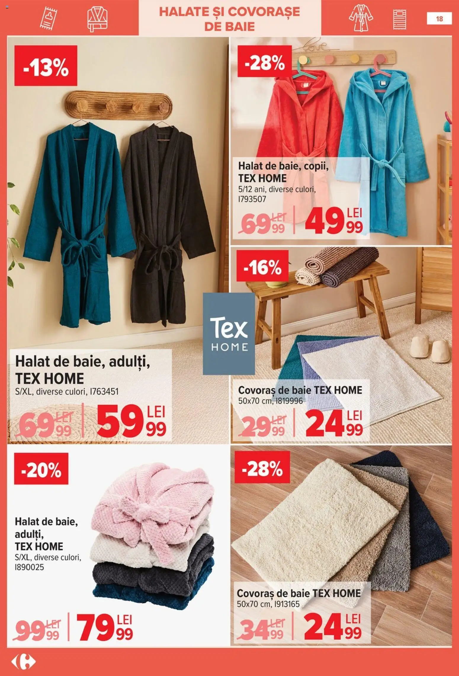 Noul catalog Carrefour – valabil de la 14.01.2026 | Pagină: 18 | Produse: Covoraș de baie