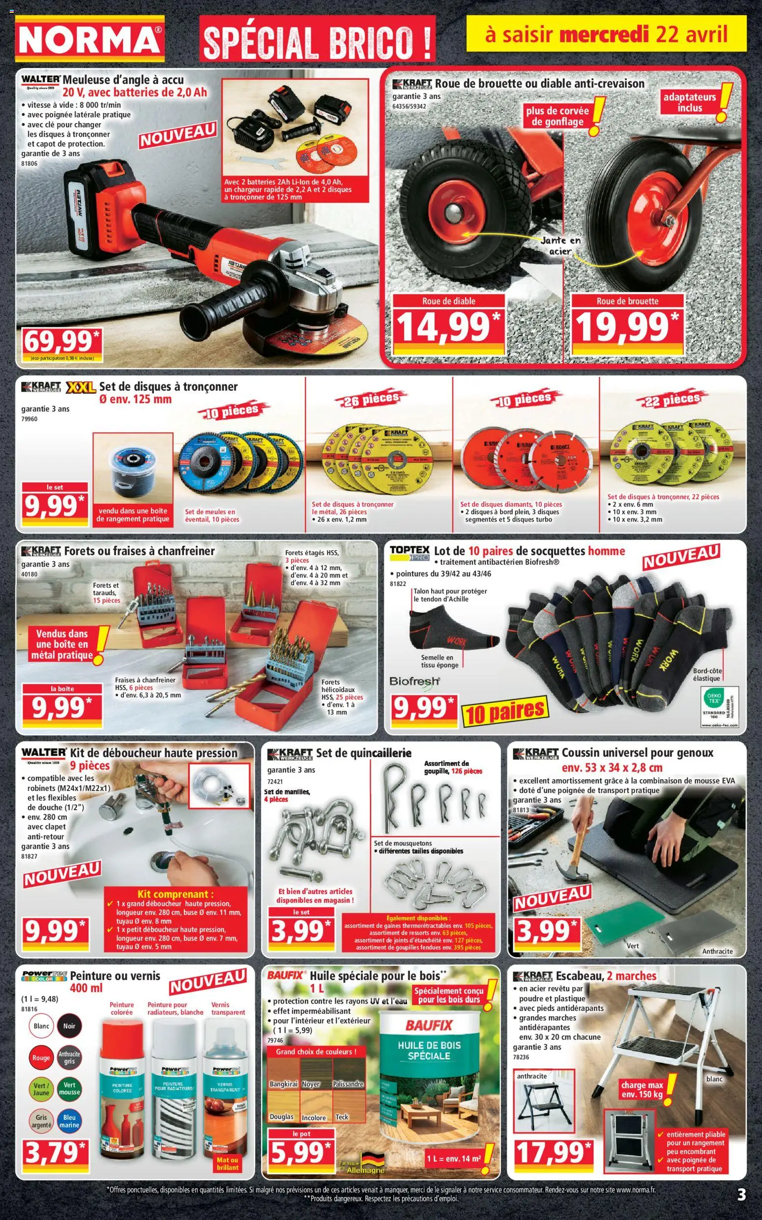 {H1} | Page: 3 | Produits: Mousquetons, Huile, Combinaison, Fraises