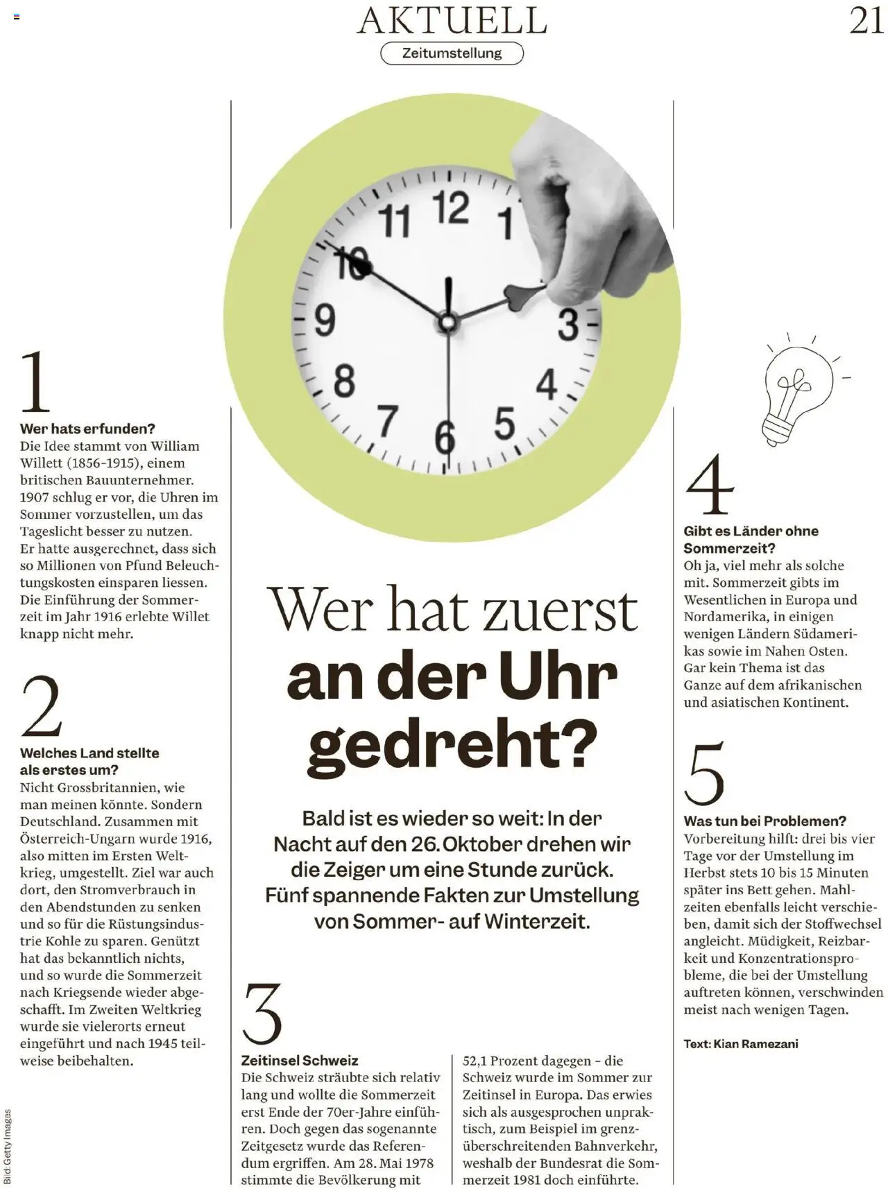 Migros Magazin – gültig ab 20.10.2025 | Seite: 21 | Produkte: Bett, Uhr
