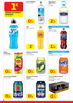 Vista previa Alcampo - HG Unico Madrid válido desde el 29.12.2025 | Página: 16 | Productos: Cerveza, Ρούτερ, Agua mineral, Σπανάκι