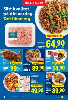 Lidl erbjudanden - Förhandsvisning av reklamblad från butik Lidl aktuell från 02.03.2026 | Sida: 3 | Produkter: Hamburgare, Fläsk