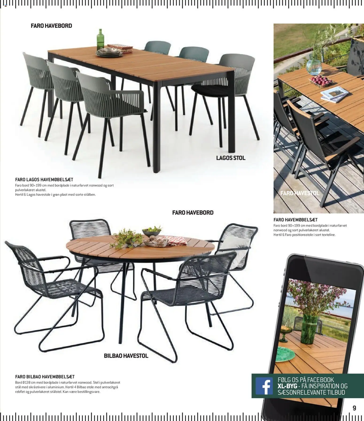 XL-BYG tilbudsavis – gyldig fra 08.01.2026 | Side: 9 | Produkter: Bord, Lampe