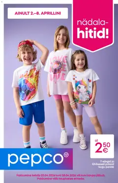 Pepco kliendilehe eelvaade alates 02.04.2026