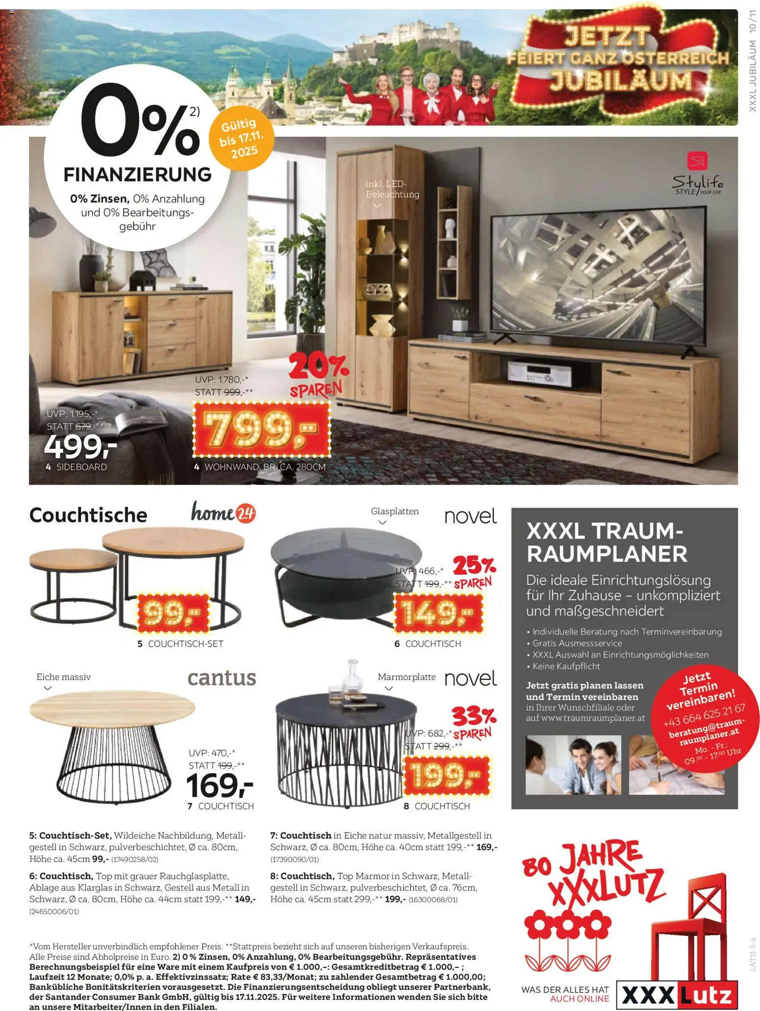 XXXLutz Jubiläums - Joker gültig ab 04.11.2025 | Seite: 11 | Produkte: Uhr, Couchtisch