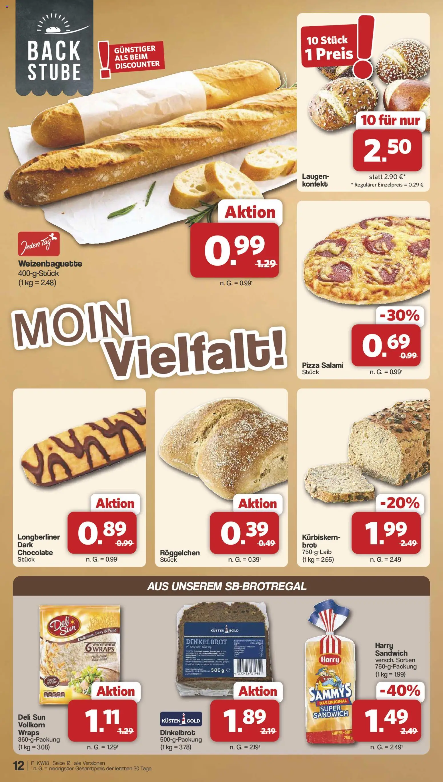Famila Nordwest Prospekt 	 – gültig ab 27.04.2026 | Seite: 12 | Produkte: Brot, Salami, Pizza