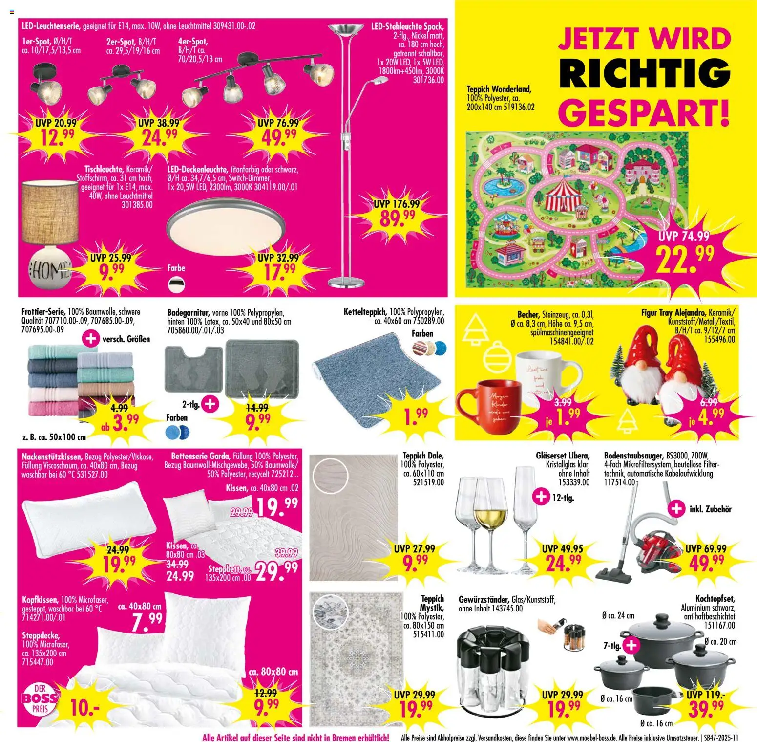 SB Möbel Boss Prospekt 	 – gültig ab 15.11.2025 | Seite: 11 | Produkte: Teppich