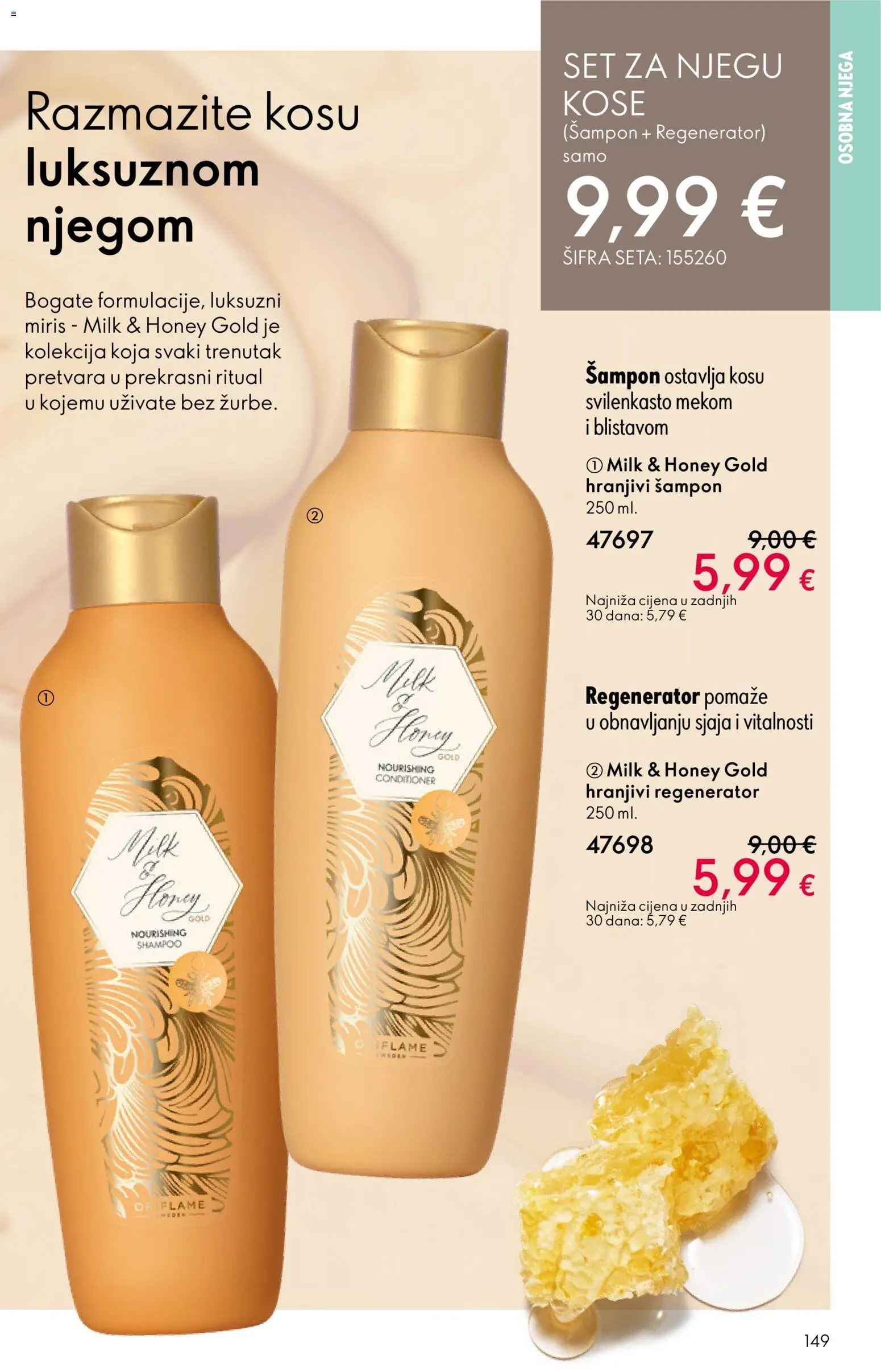 Oriflame katalog | vrijedi od 11.03.2026 | Stranica: 149 | Proizvodi: Miris, Šampon, Regenerator