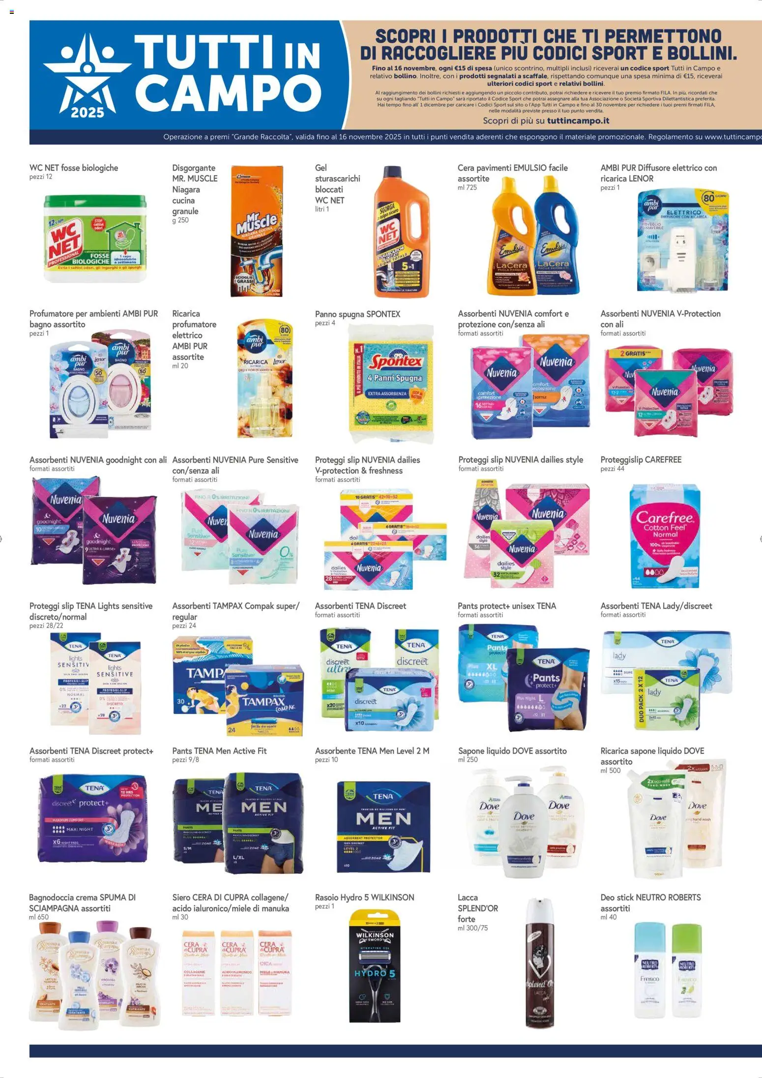 Volantino Galassia del 30.10.2025 | Pagina: 8 | Prodotti: Lacca, Rasoio, Sapone, WC