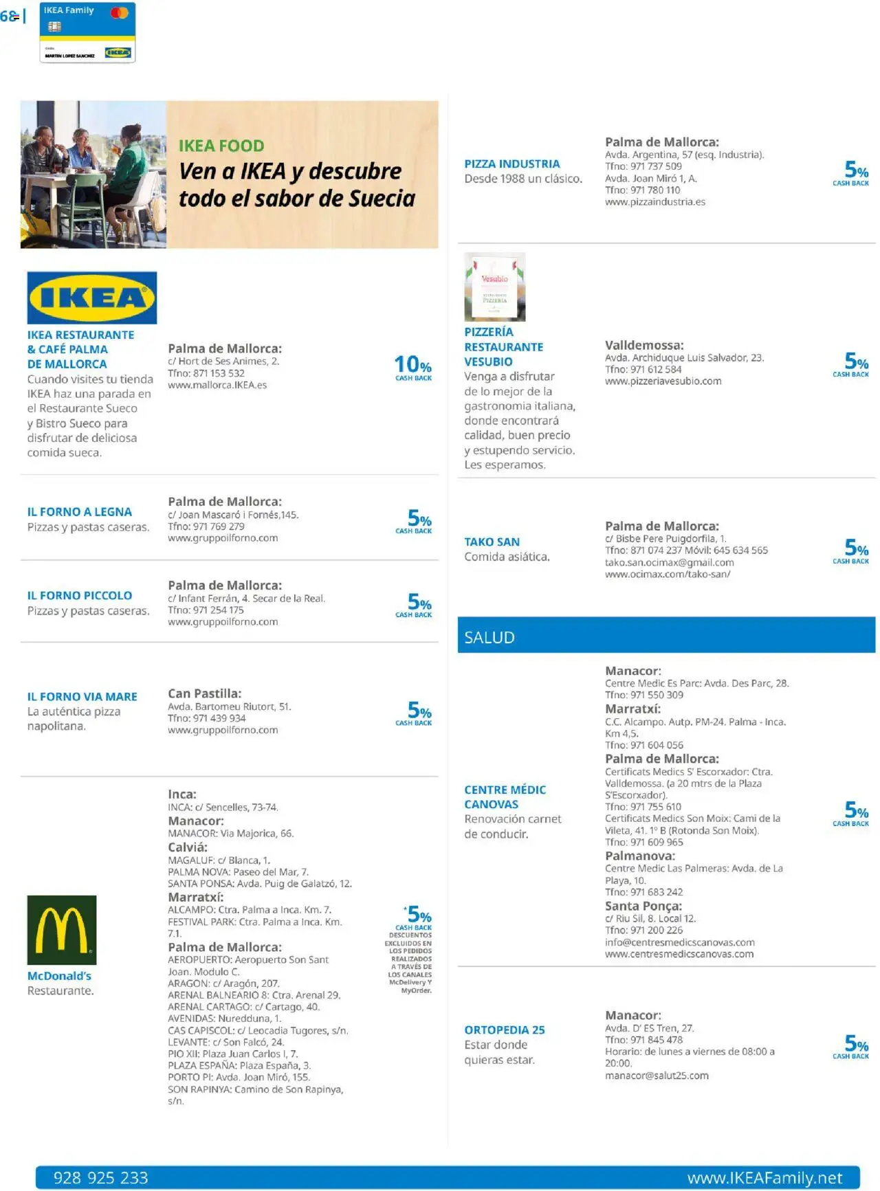 Catálogo IKEA Family Mallorca │ válido desde el 01.07.2025 | Página: 68 | Productos: Café, Pizza, Palmeras