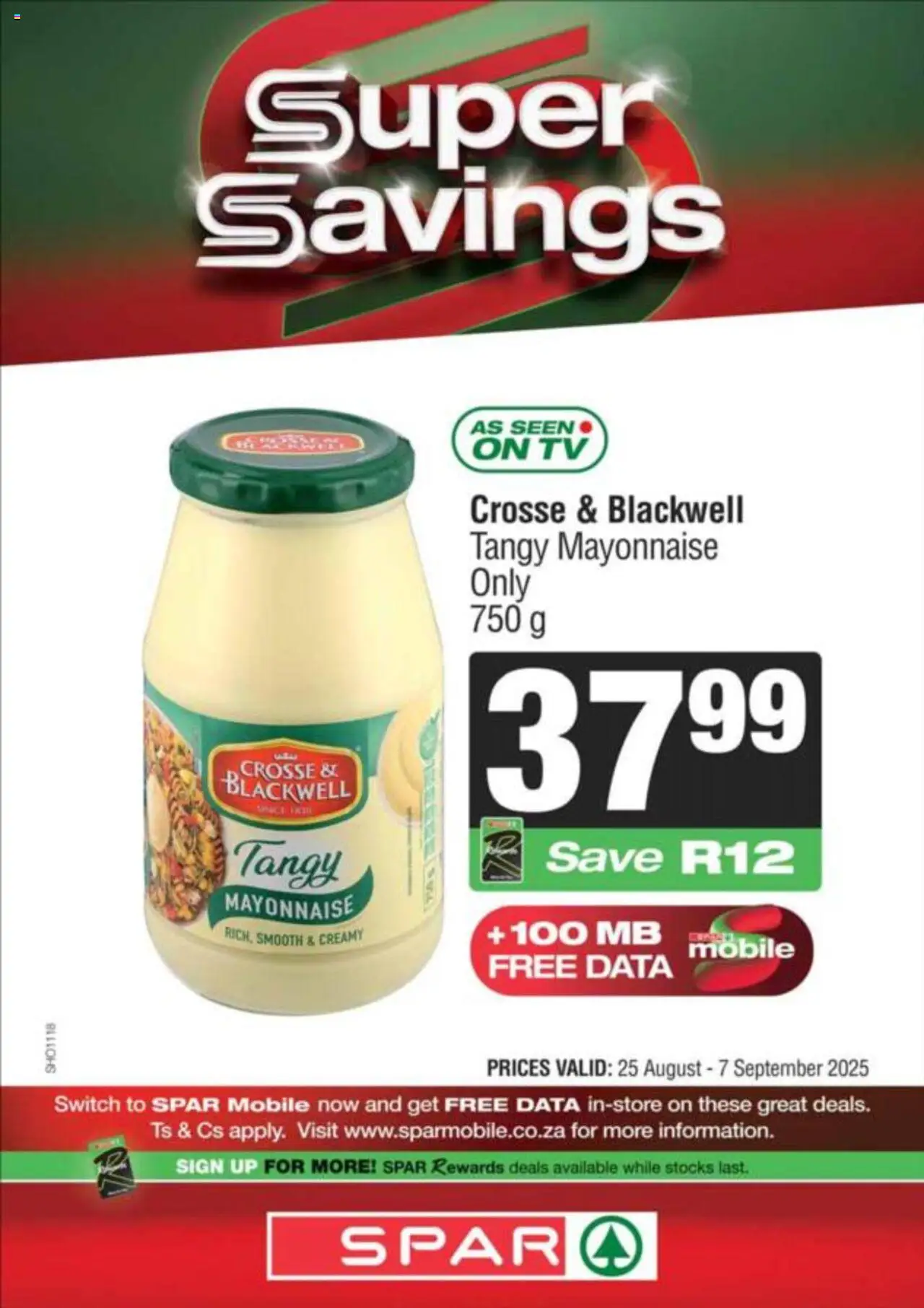 Spar Specials │ valid from 25.08.2025 | Page: 3 | Products: Data, TV, Switch, Mayonnaise