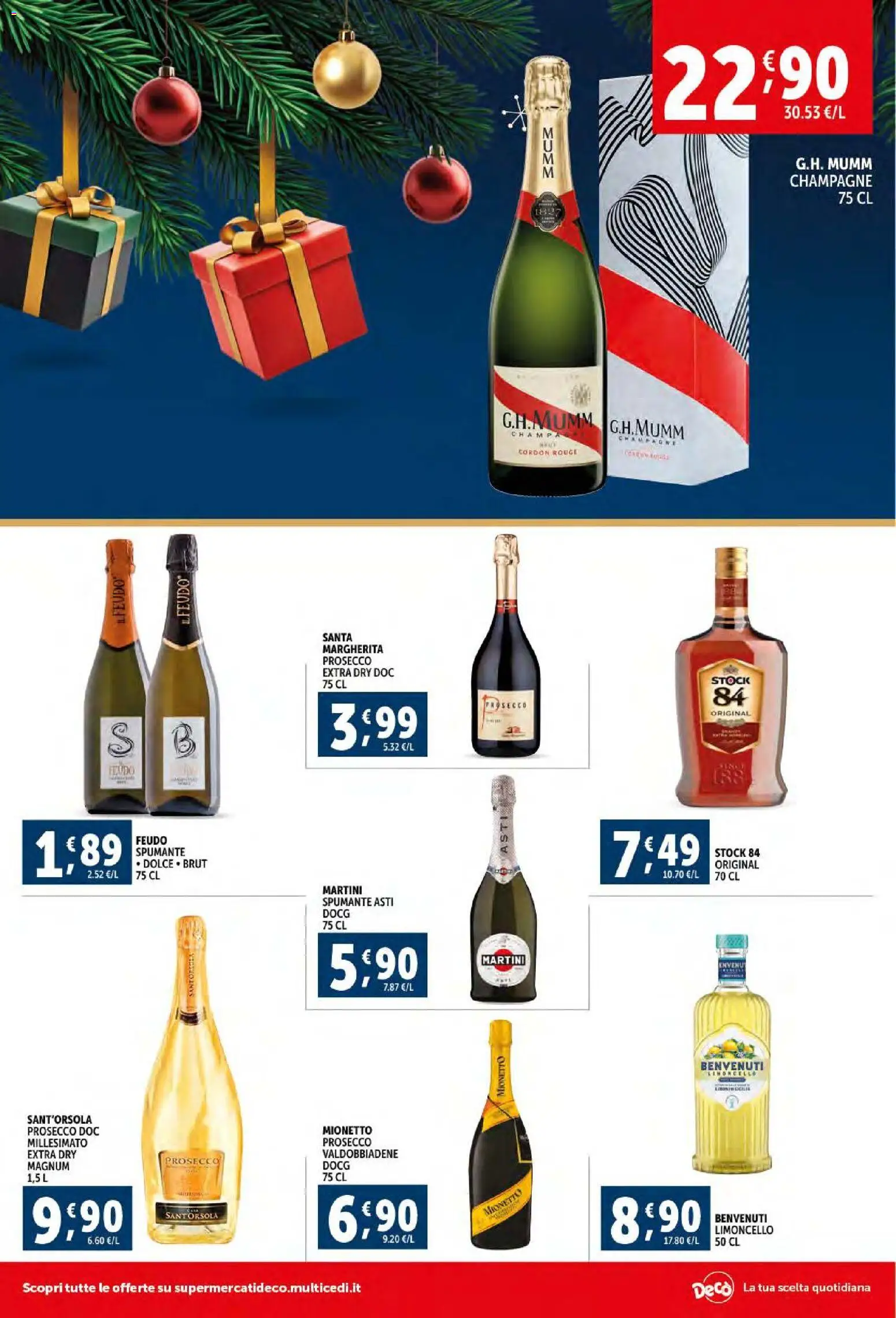 Volantino Decò del 06.12.2025 | Pagina: 6 | Prodotti: Prosecco, Spumante, Champagne, Limoncello