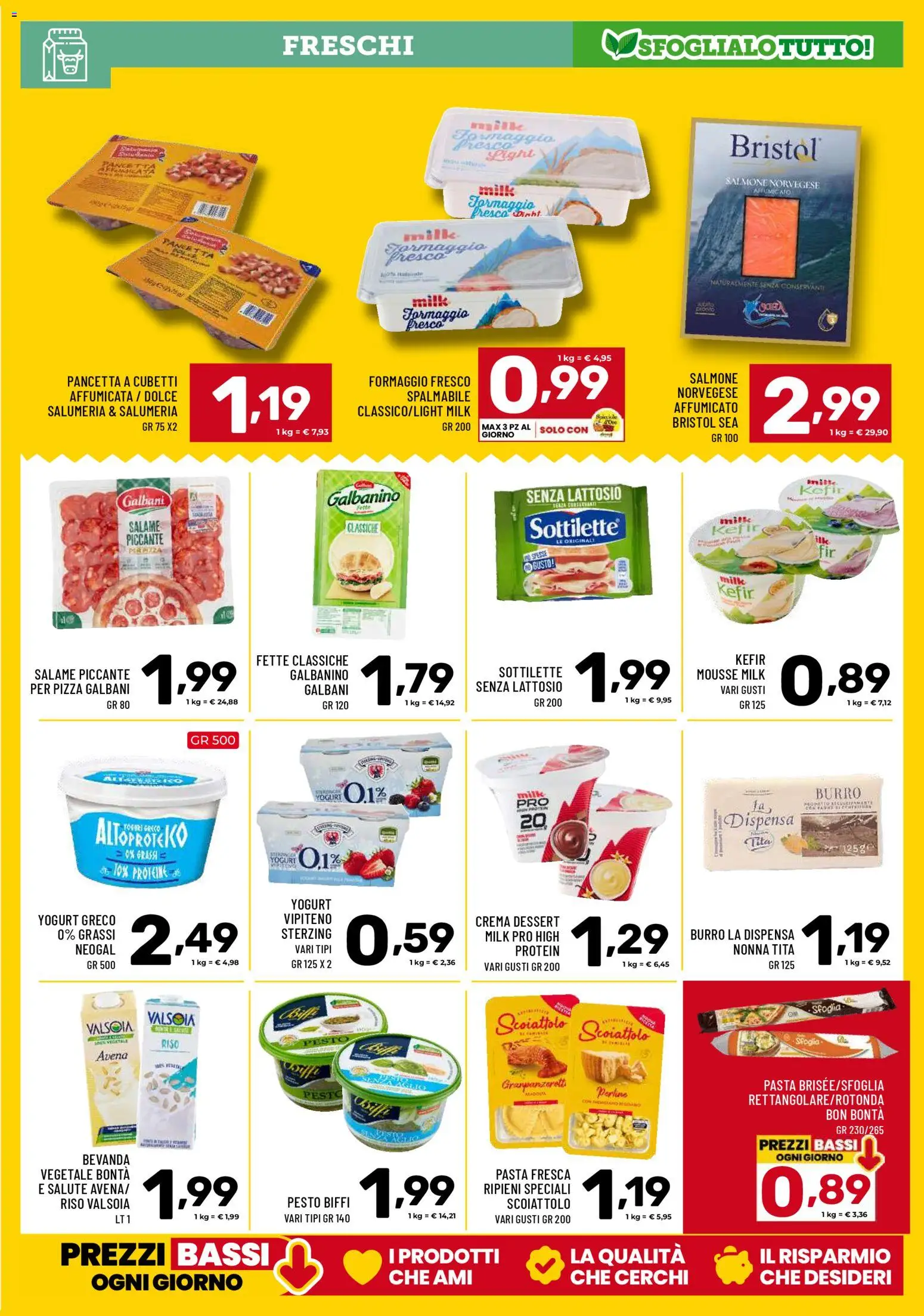 Volantino Il Centesimo del 27.03.2026 | Pagina: 12 | Prodotti: Crema, Salame, Pizza, Salmone