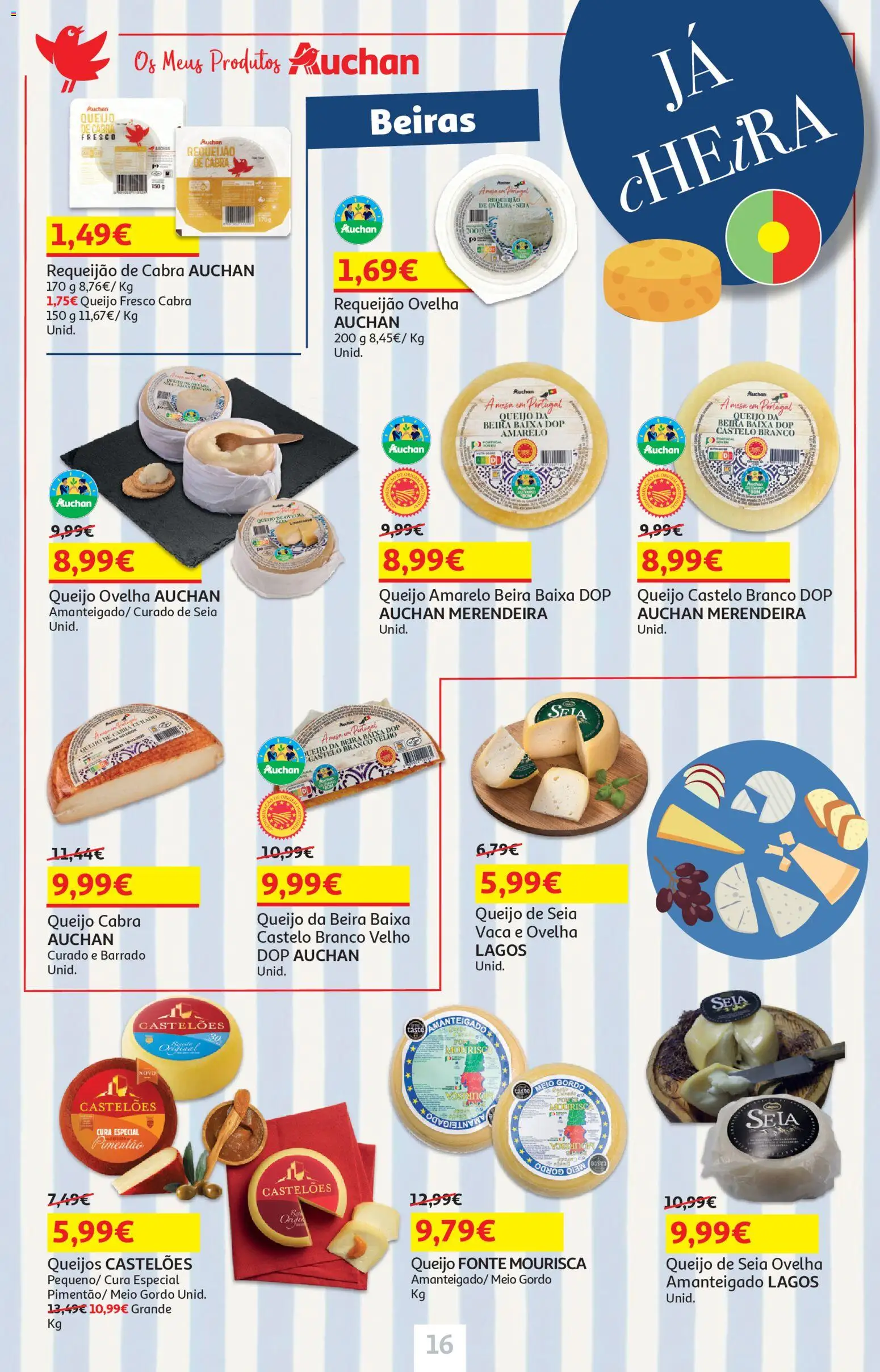 Auchan - Preços Redondos - Pet │ válido de 27.01.2026 | Página: 16 | Produtos: Pimentão, Queijo, Requeijão
