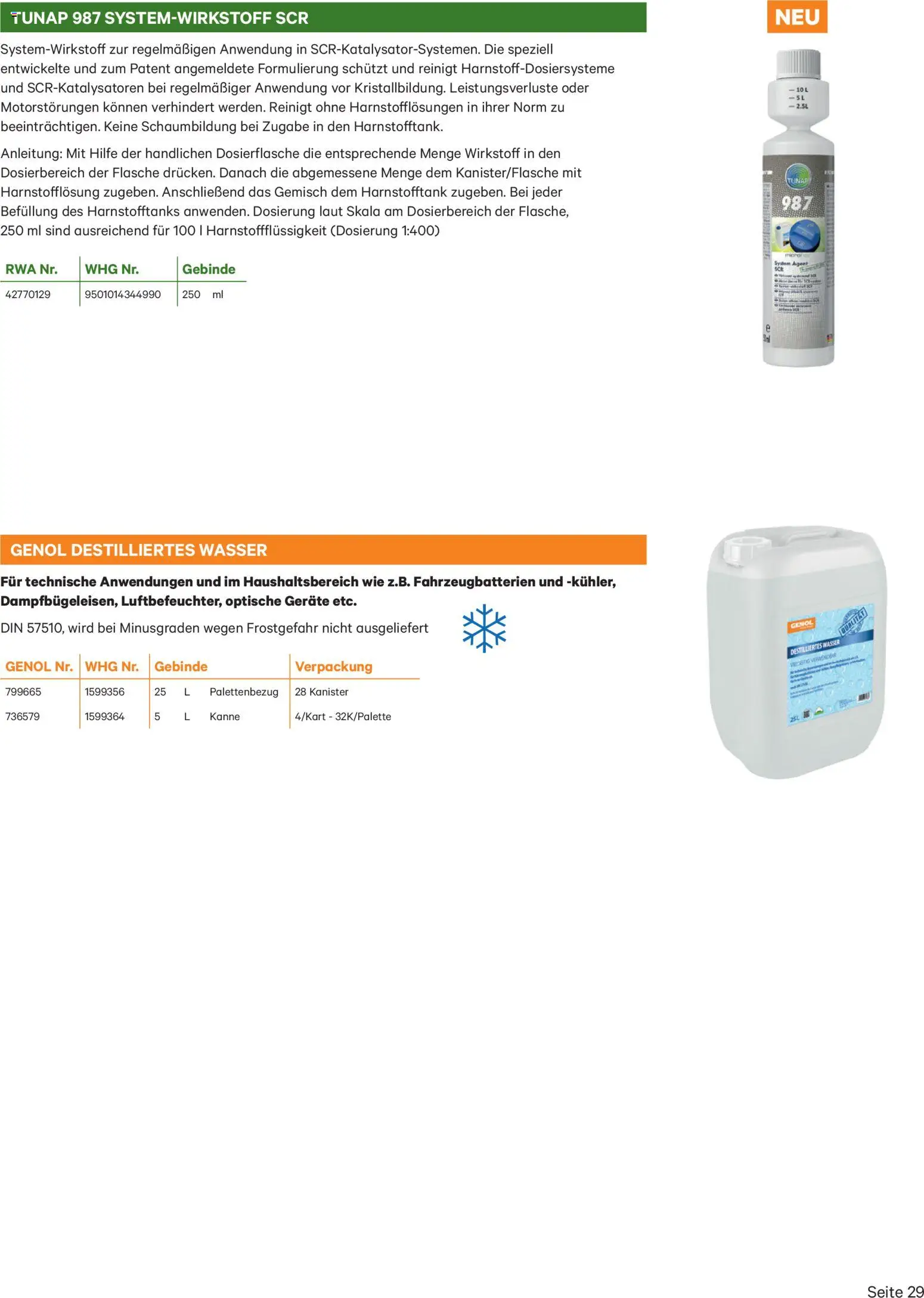 Lagerhaus Genol - Produkt- übersicht gültig ab 03.12.2025 | Seite: 29 | Produkte: Wasser