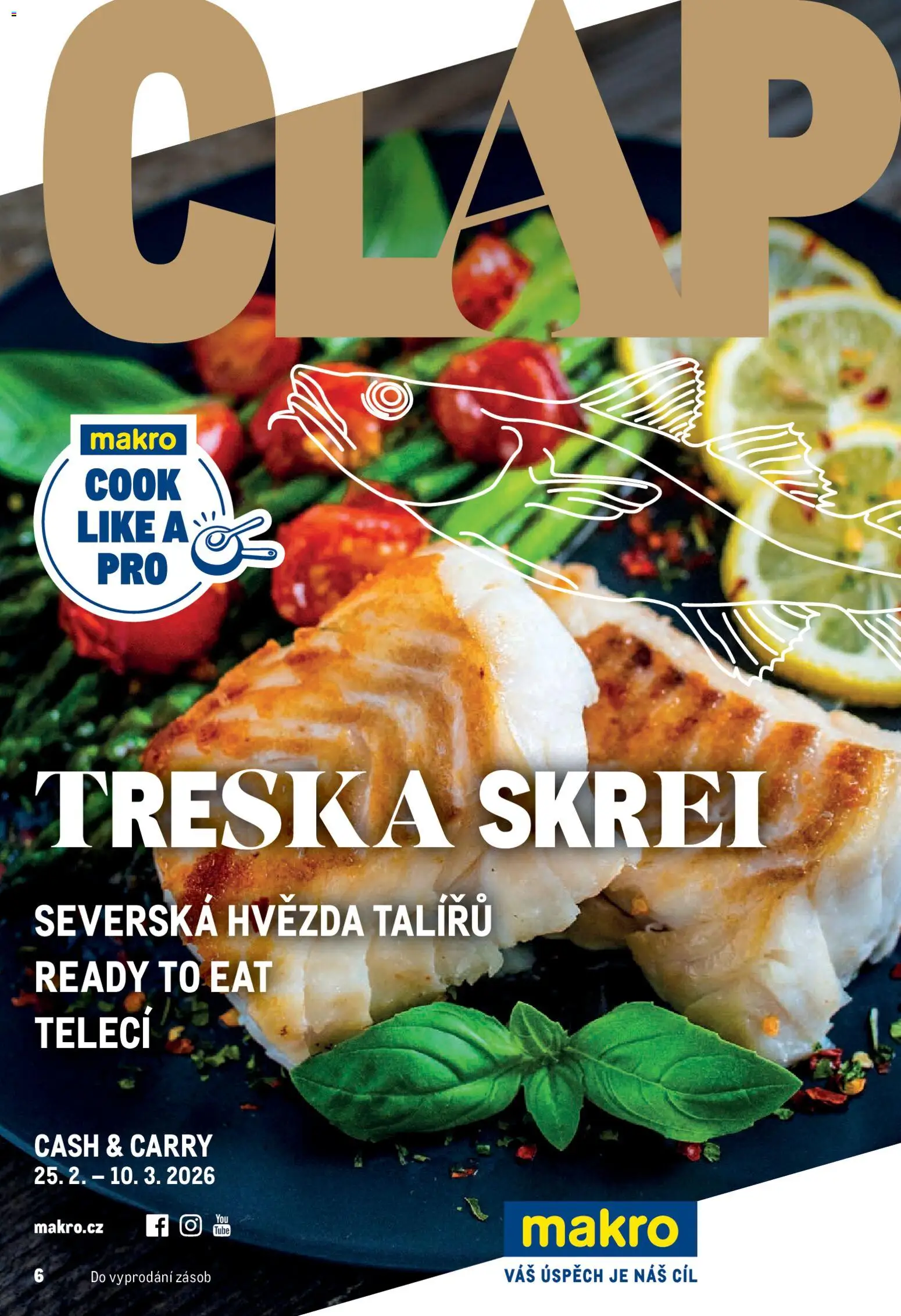 Makro leták - Pro milovníky jídla od 25.02.2026 | Strana: 1 | Produkty: Treska