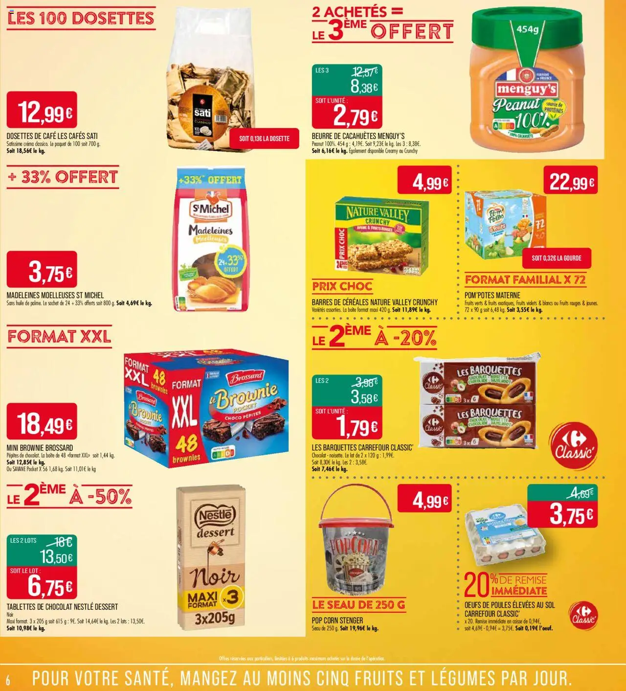 {H1} | Page: 6 | Produits: Pom'potes, Tablettes de chocolat, Œufs, Huile