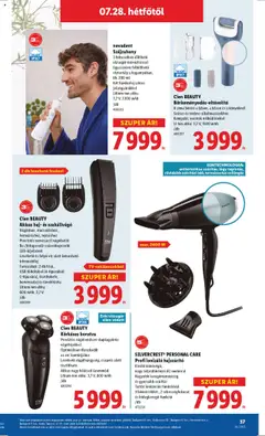 Lidl akciós ujság - amely érvényes a következő dátumtól: 24.07.2025 | Oldal: 37