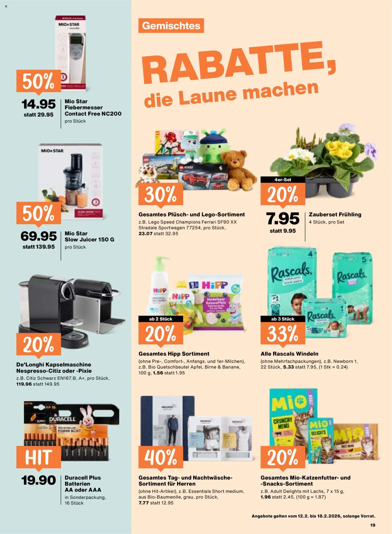 Migros Aktionen – gültig ab 12.02.2026 | Seite: 19 | Produkte: Birne, Thermometer