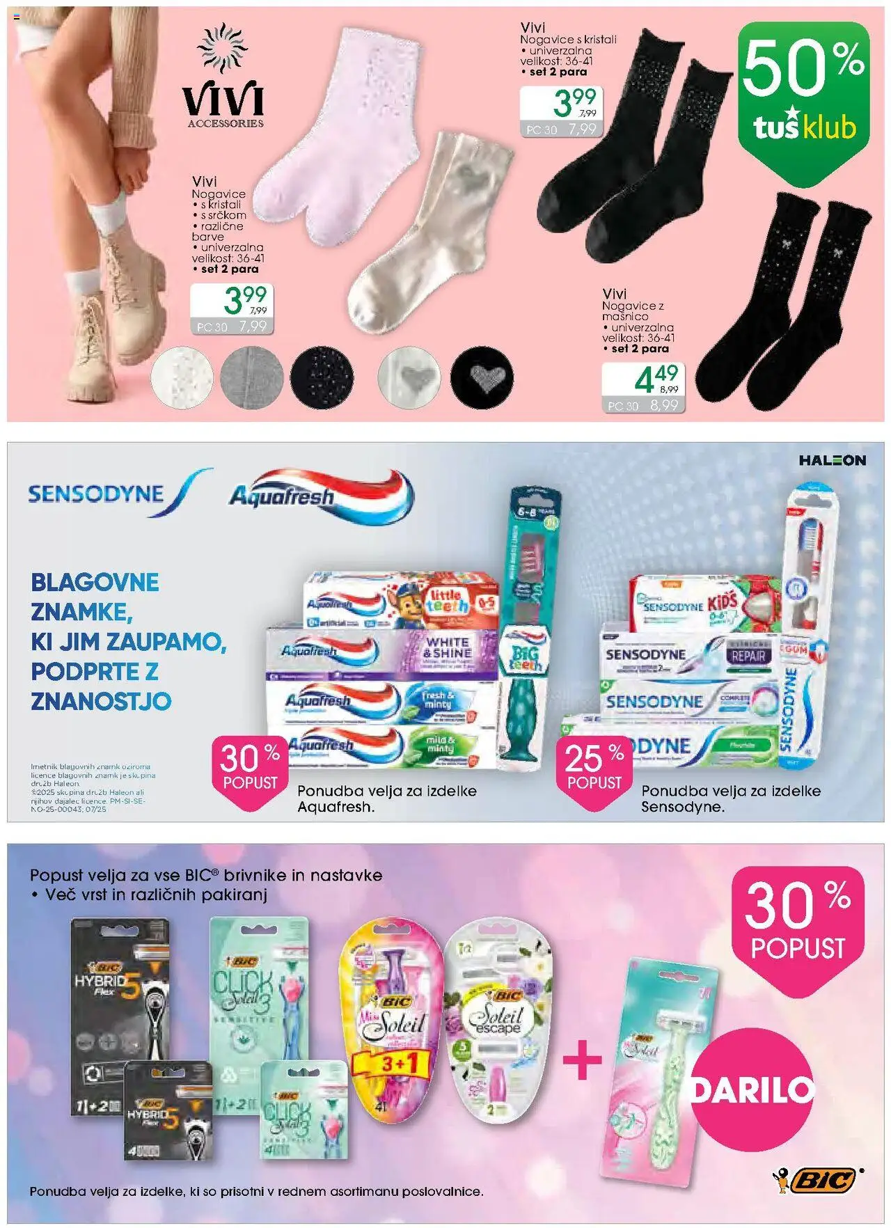 Tuš drogerija katalog │ velja od 13.08.2025 | Stran: 6 | Izdelki: Nogavice