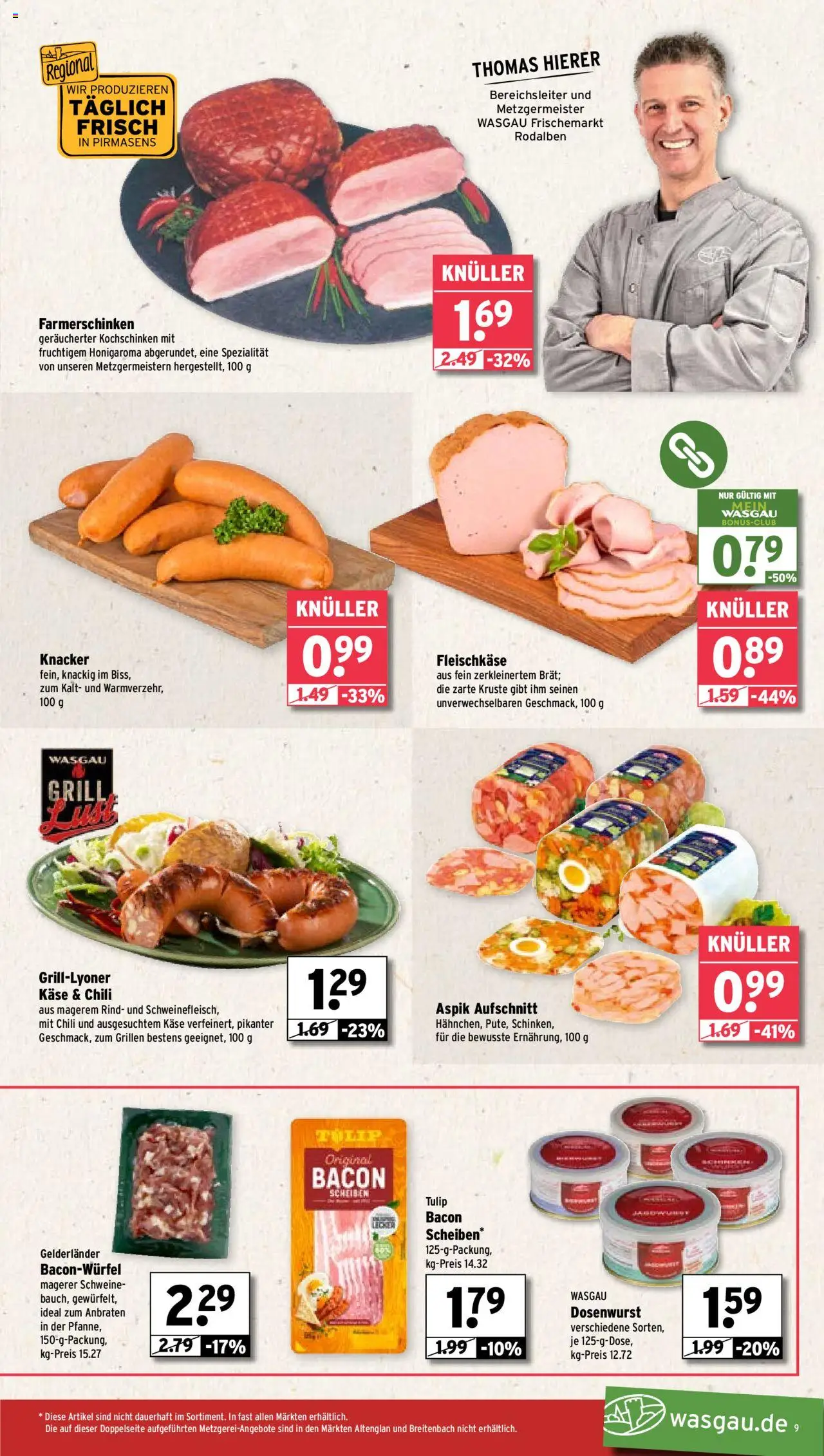 Wasgau Prospekt 	 - gültig ab dem 18.08.2025 | Seite: 9 | Produkte: Grill, Käse, Chili
