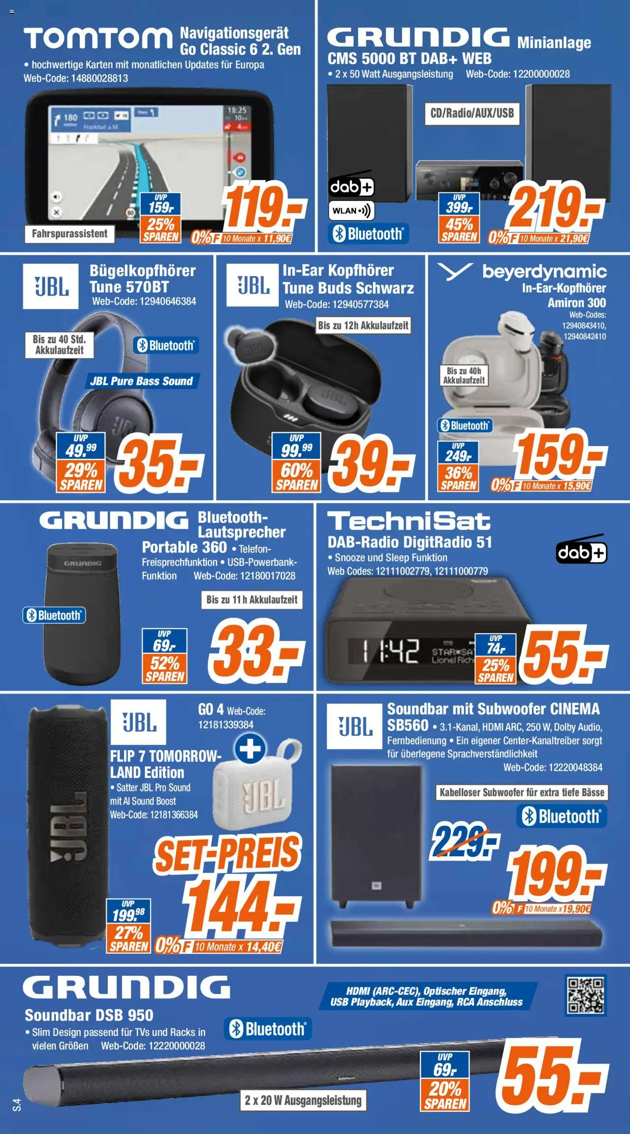 Expert Prospekt 	 – gültig ab 08.09.2025 | Seite: 4 | Produkte: USB, Soundbar, Telefon, Kopfhörer