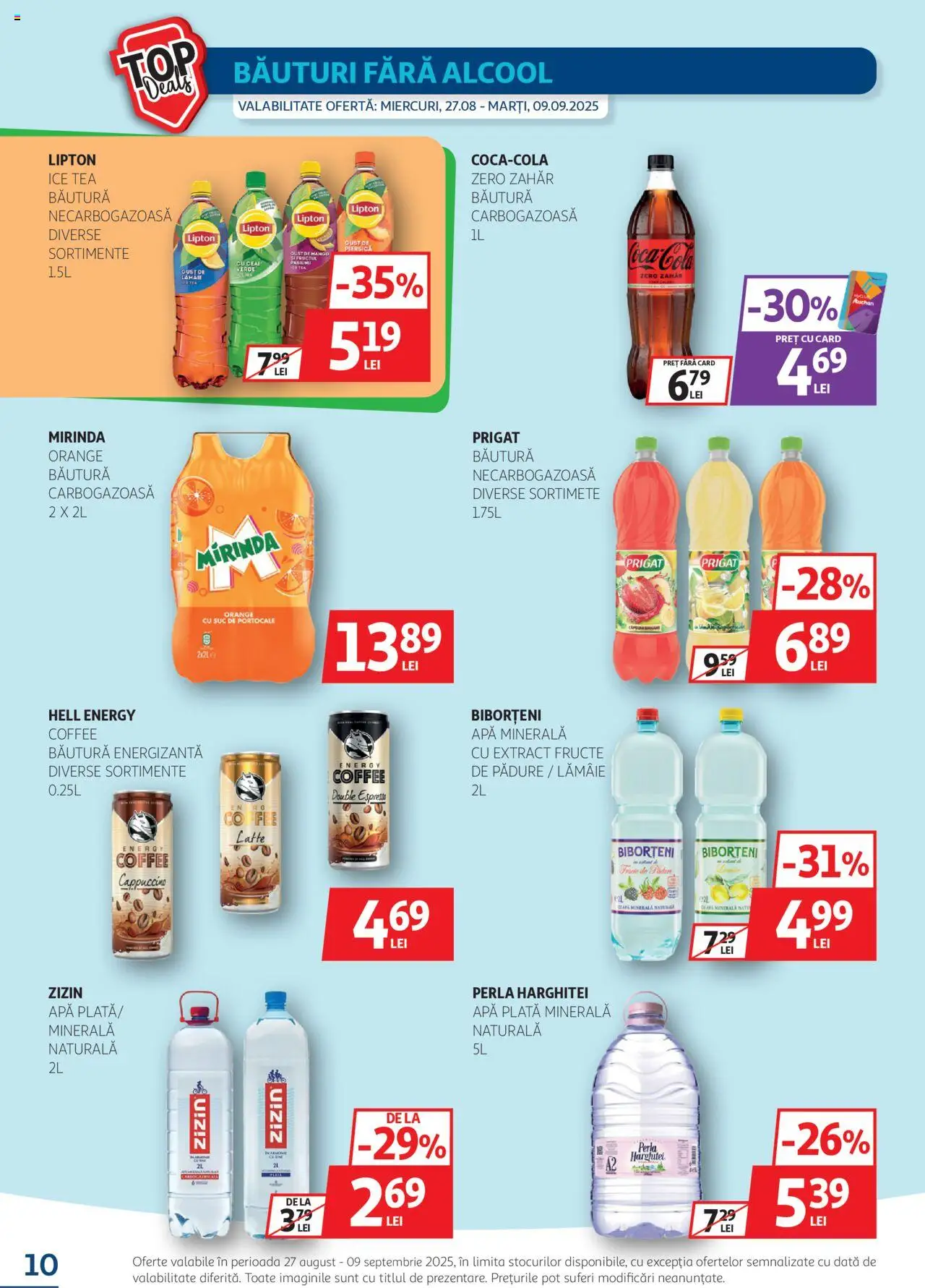 Catalog Auchan – valabil de la 27.08.2025 | Pagină: 10 | Produse: Piersică, Suc, Ceai, Fructe