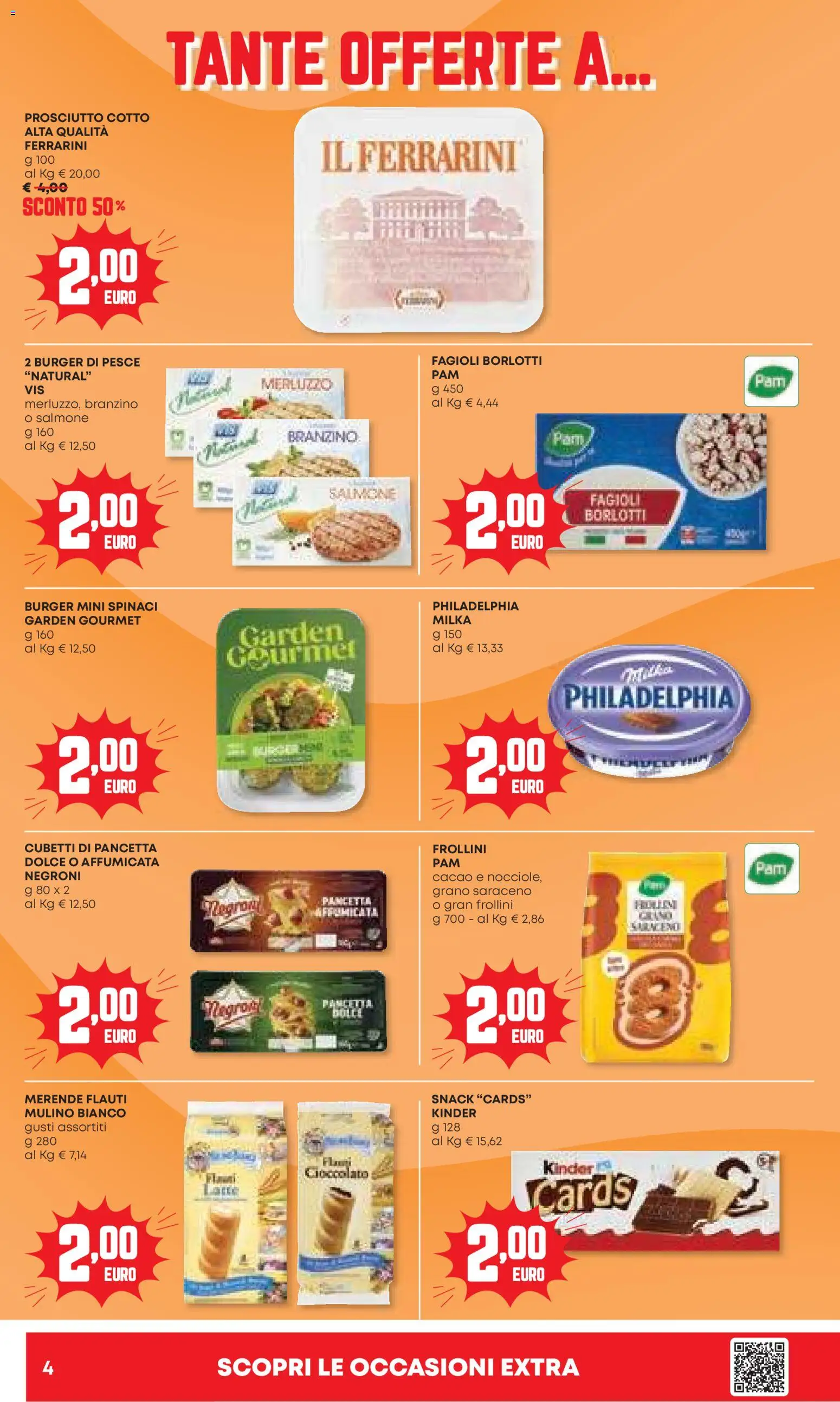 Volantino Panorama del 06.11.2025 | Pagina: 4 | Prodotti: Pancetta, Fagioli, Branzino, Frollini