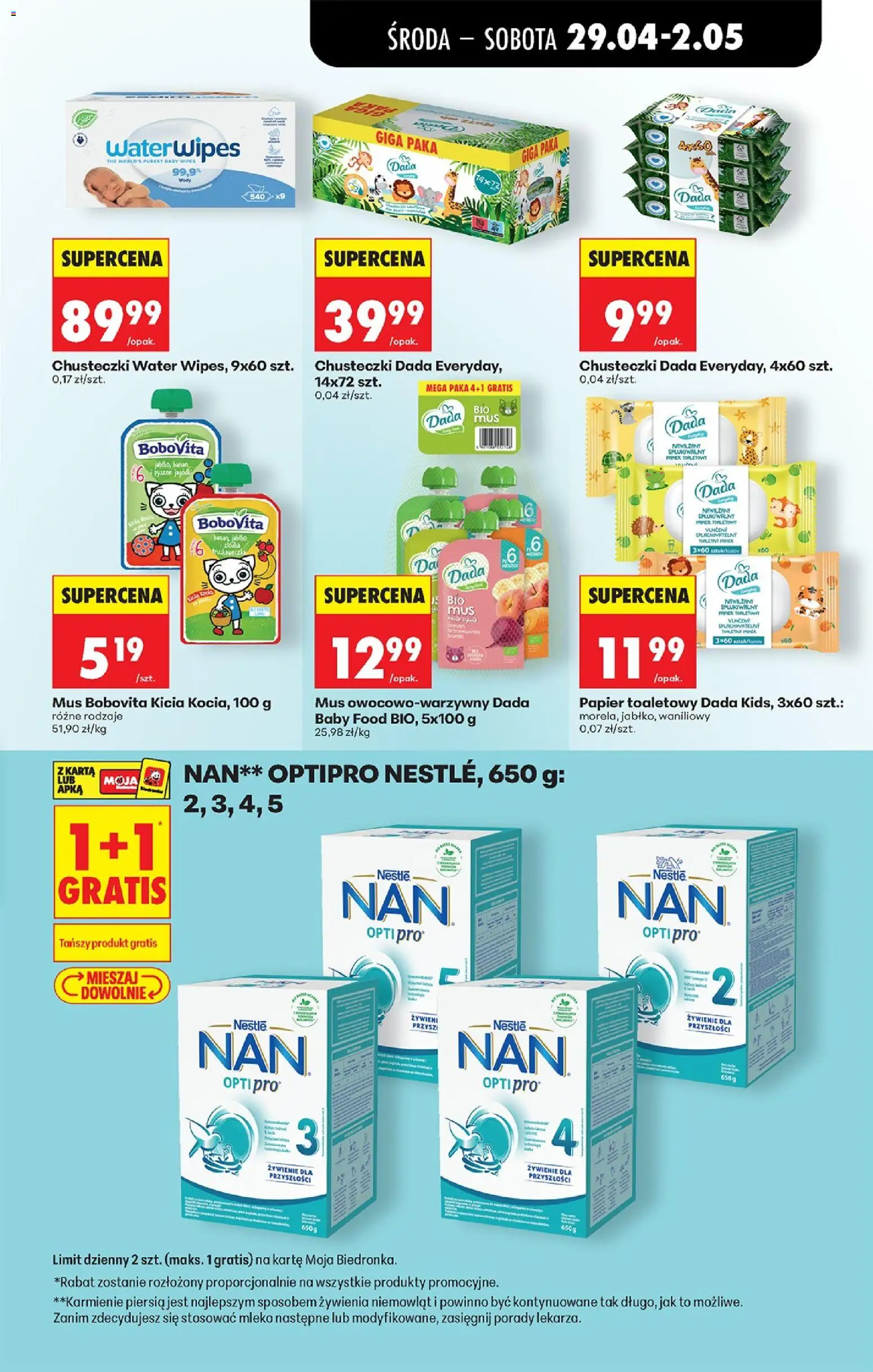 Biedronka gazetka od środy od 29.04.2026 | Strona: 90 | Produkty: Karta, Papier toaletowy, Mleko, Banan