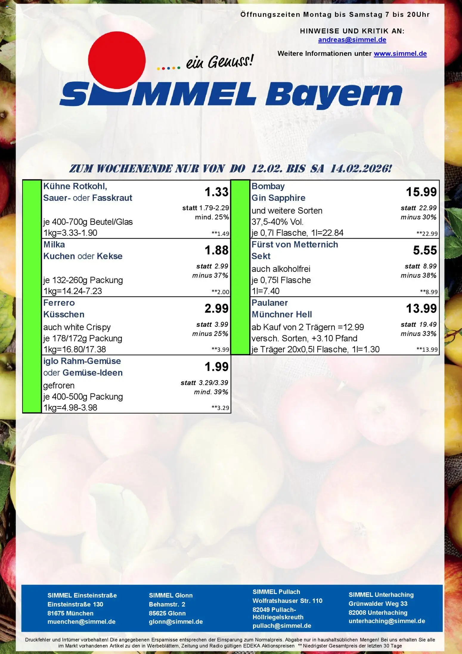 Simmel - Bayern – gültig ab 09.02.2026 | Seite: 10