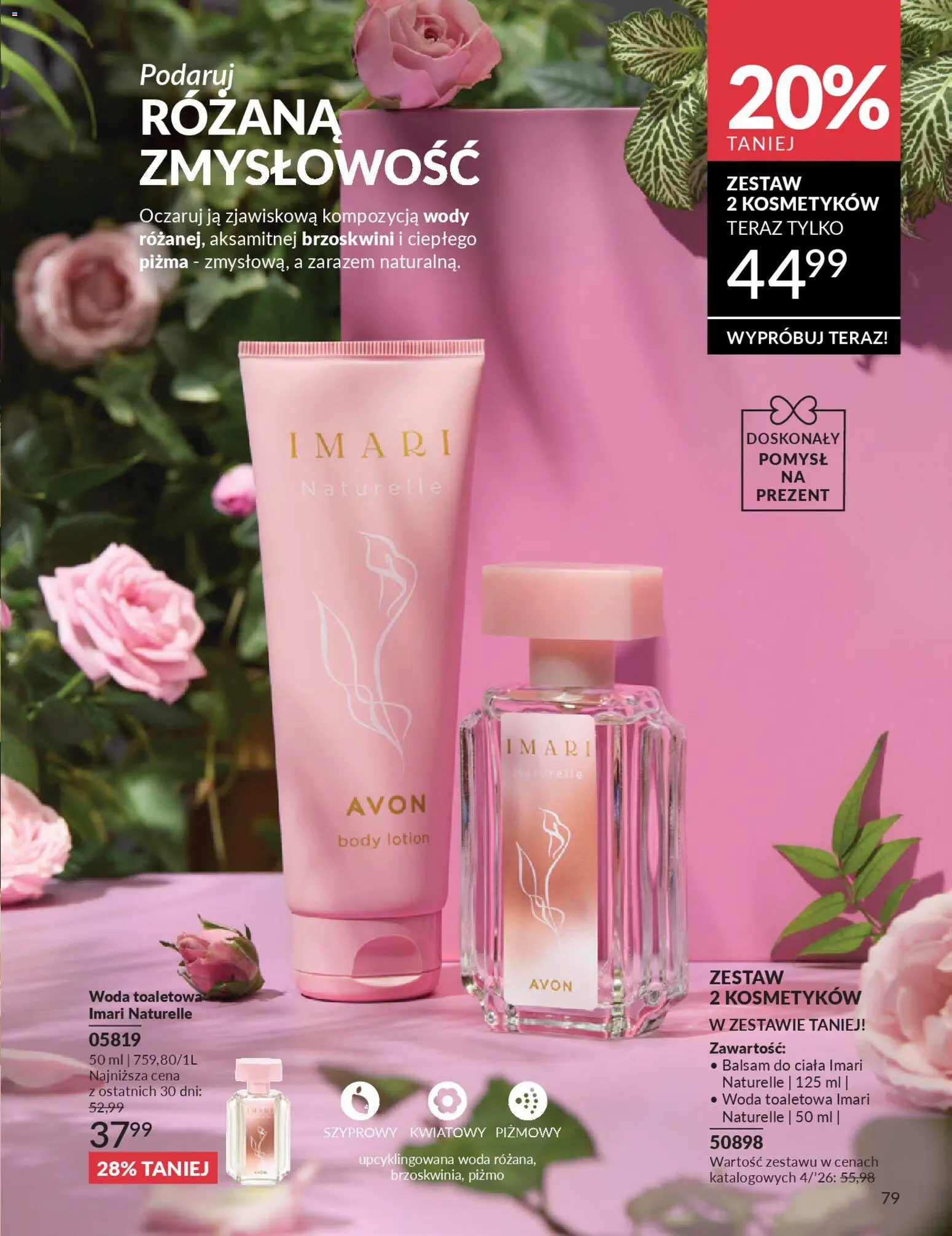 Avon Katalog 4 2026 od 01.04.2026 | Strona: 79 | Produkty: Woda toaletowa, Body, Lotion, Woda
