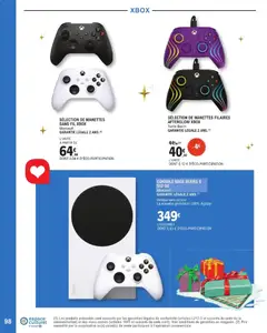 E.Leclerc - Prévisualisation de SÉLECTION DE MANETTES SANS FIL XBOX, Sélection de manettes sans fil Xbox Microsoft GARANTIE LÉGALE 2 ANS. valide à partir de 11.11.2025 | Page: 98 | Produits: Xbox