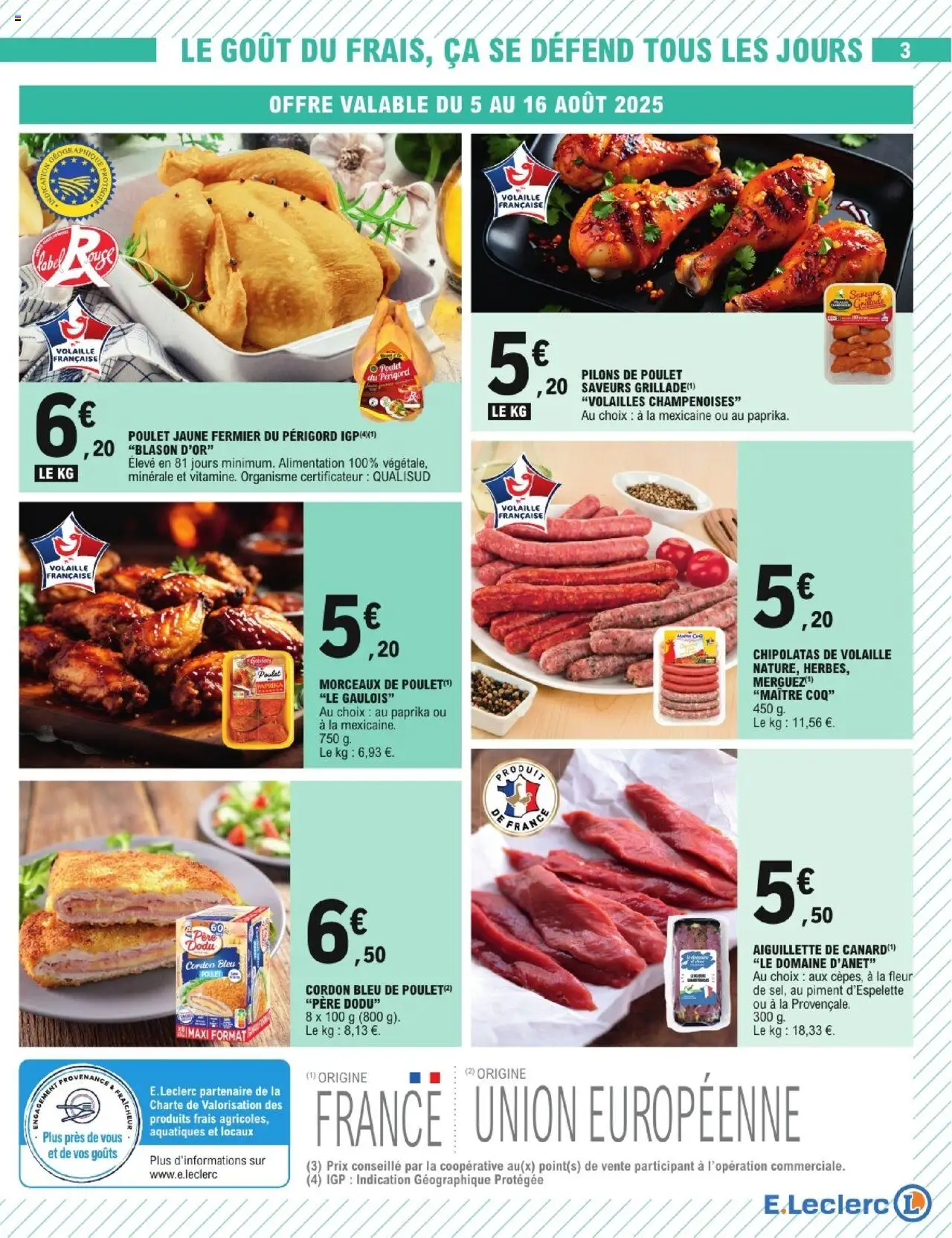  | Page: 3 | Produits: Paprika, Volaille, Piment, Cordon bleu