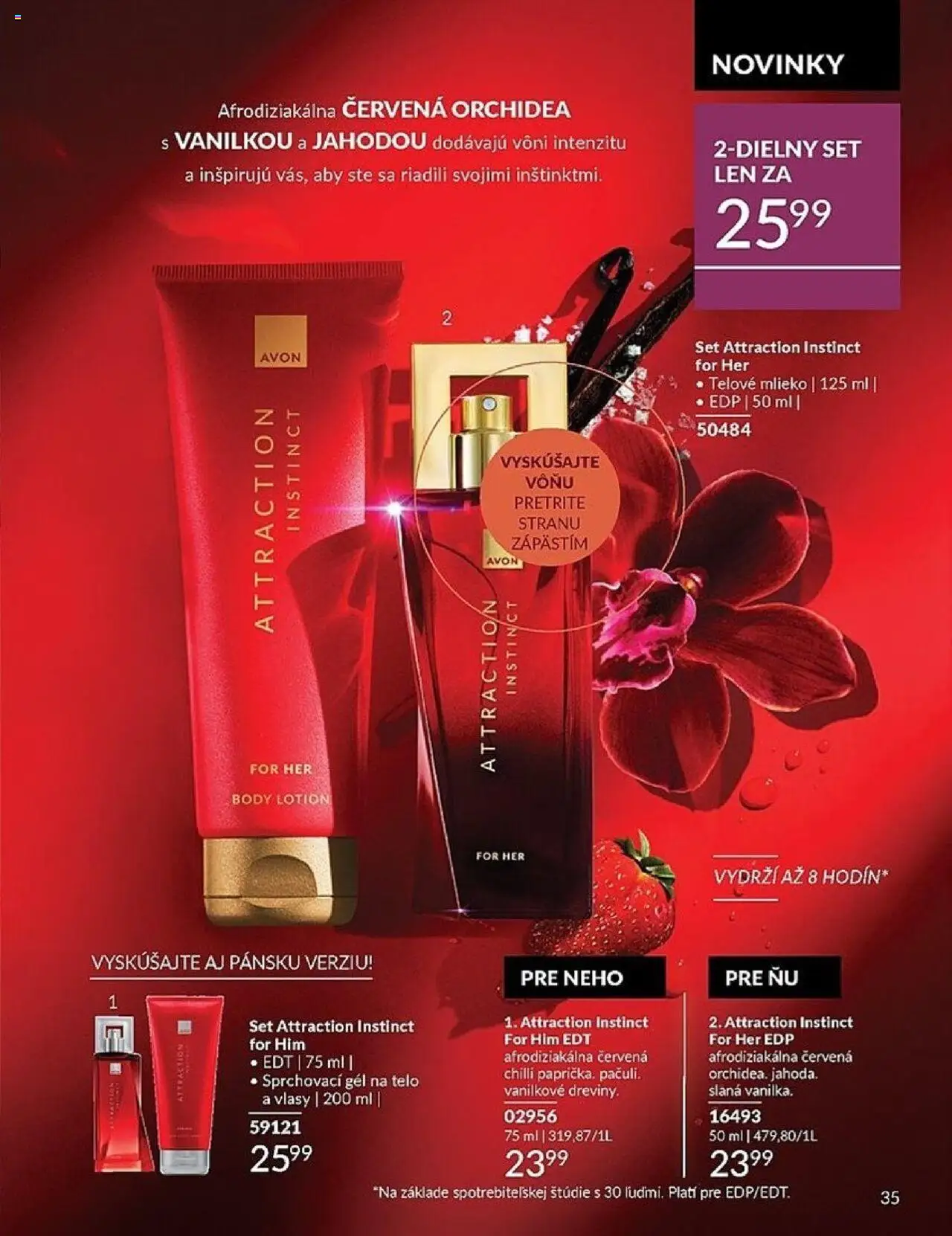 Nové Avon akcie – leták je platný od 01.10.2025 | Strana: 35 | Produkty: Mlieko, Chilli, Telové mlieko, Orchidea