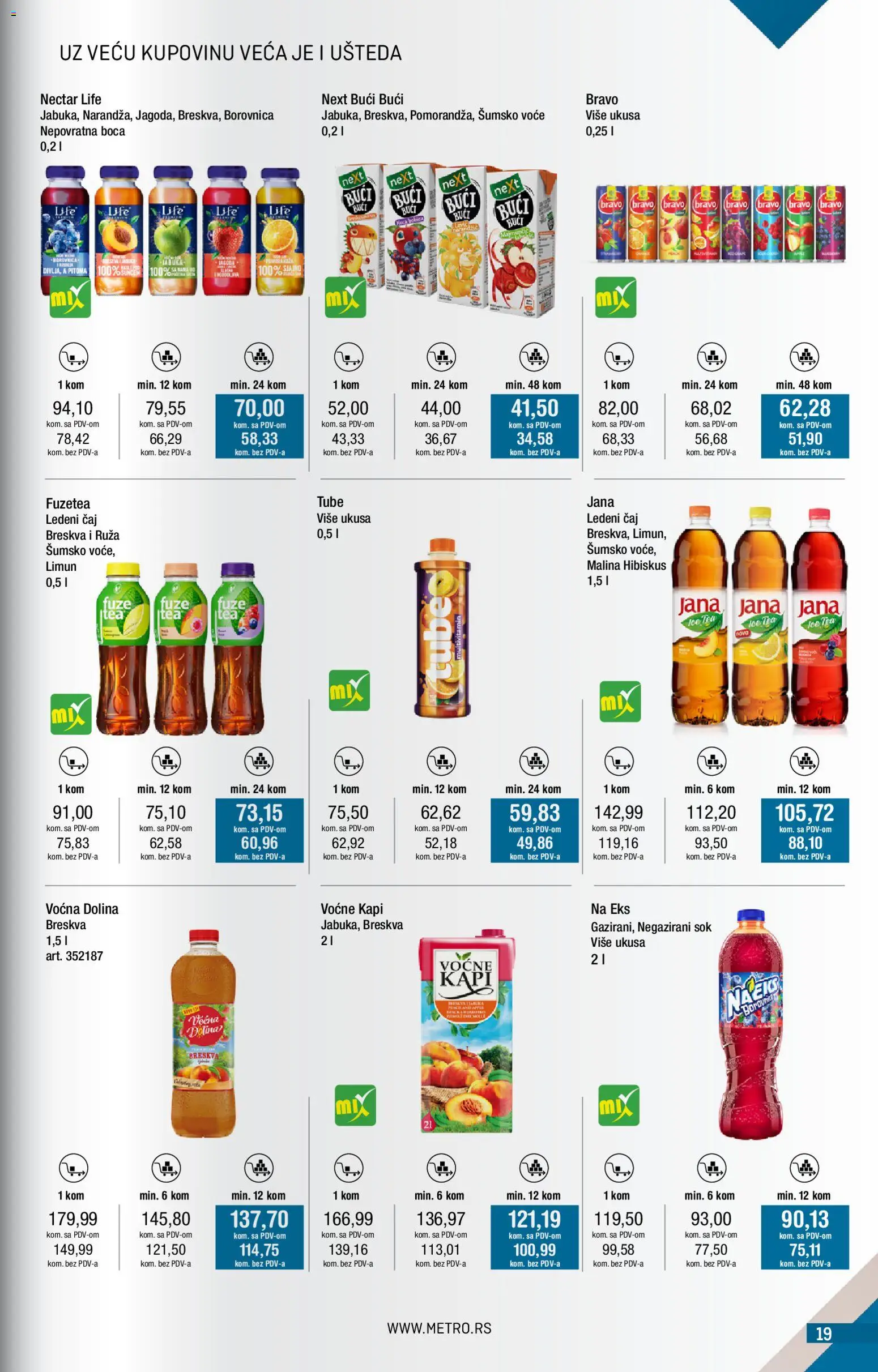 Metro katalog - važi od 02.01.2026 | Strana: 19 | Proizvode: Malina, Sok, Limun, Čaj