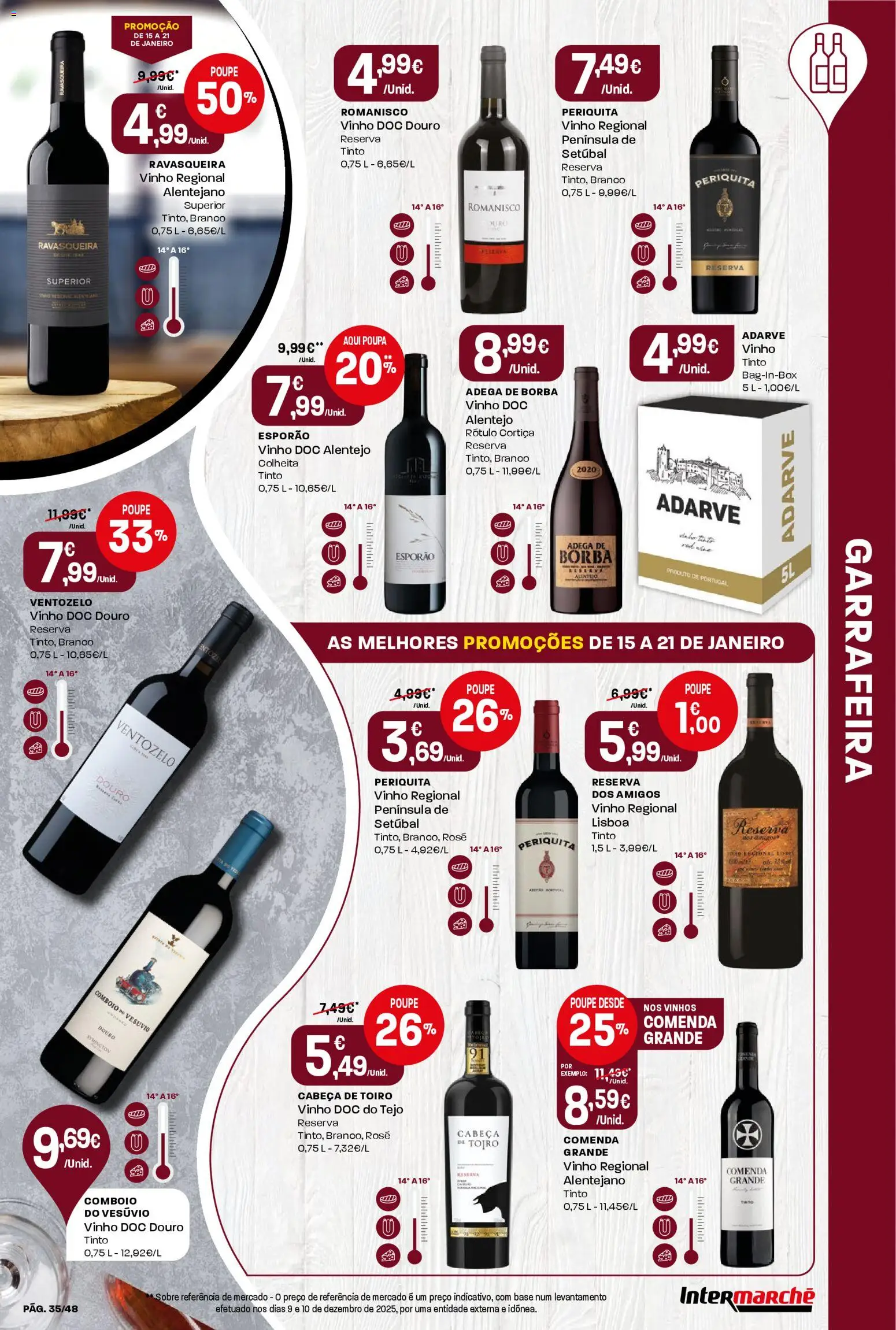 Intermarché folheto │ válido de 15.01.2026 | Página: 35 | Produtos: Pó, Base, Vinho
