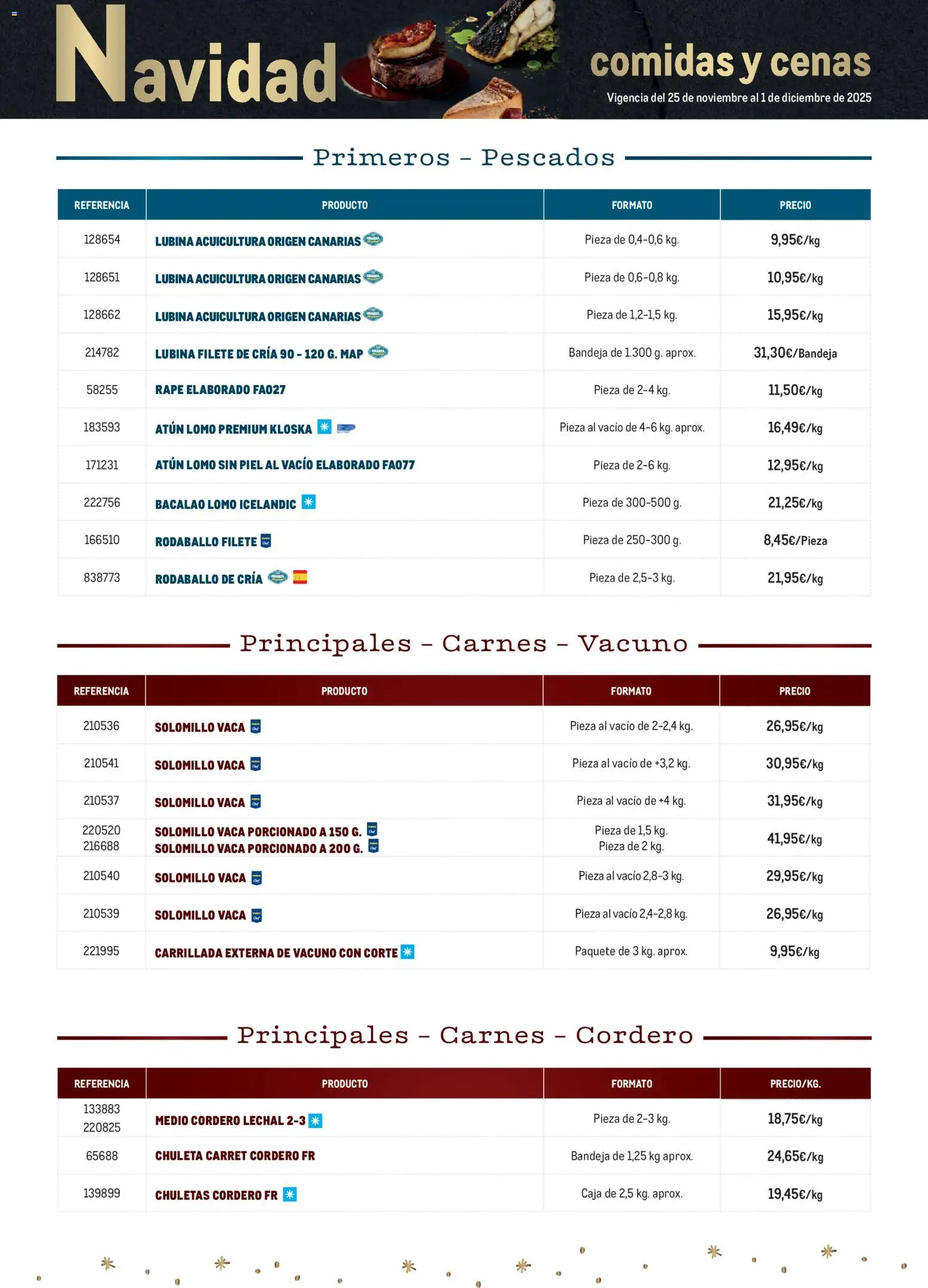 Makro - Menú Navidad Canarias │ válido desde el 25.11.2025 | Página: 2 | Productos: Φίλτρο καφέ, Filete, Bandeja, Caja