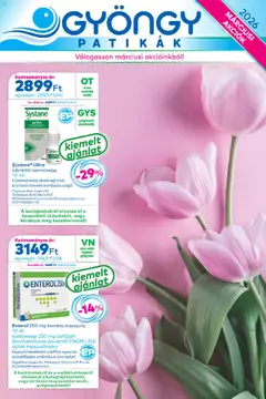 Gyöngy Patikák akciós újság - amely érvényes a következő dátumtól: 01.03.2026