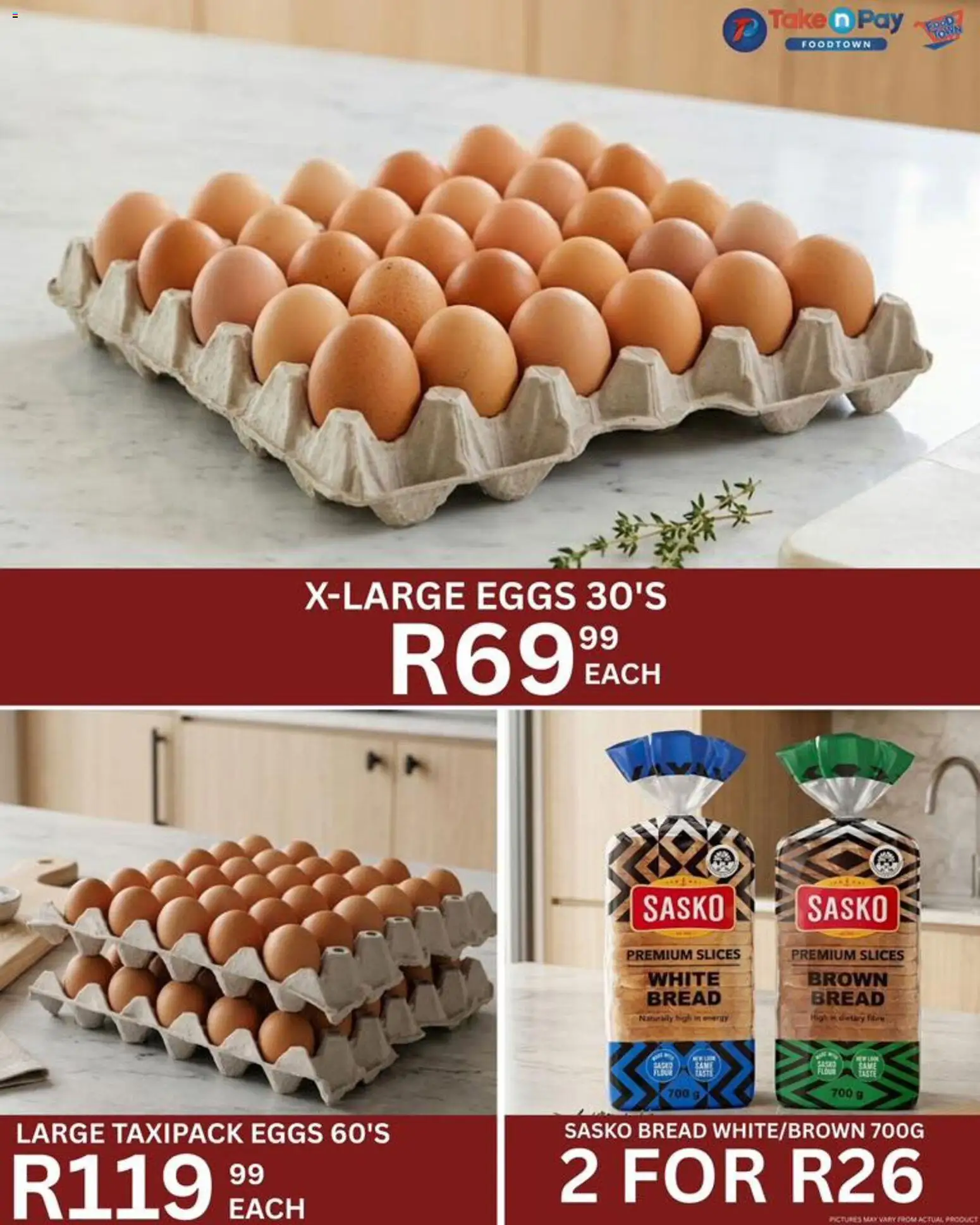 New Take n Pay catalogue – valid from 14.04.2026 | Page: 19 | Products: Eggs, Bread