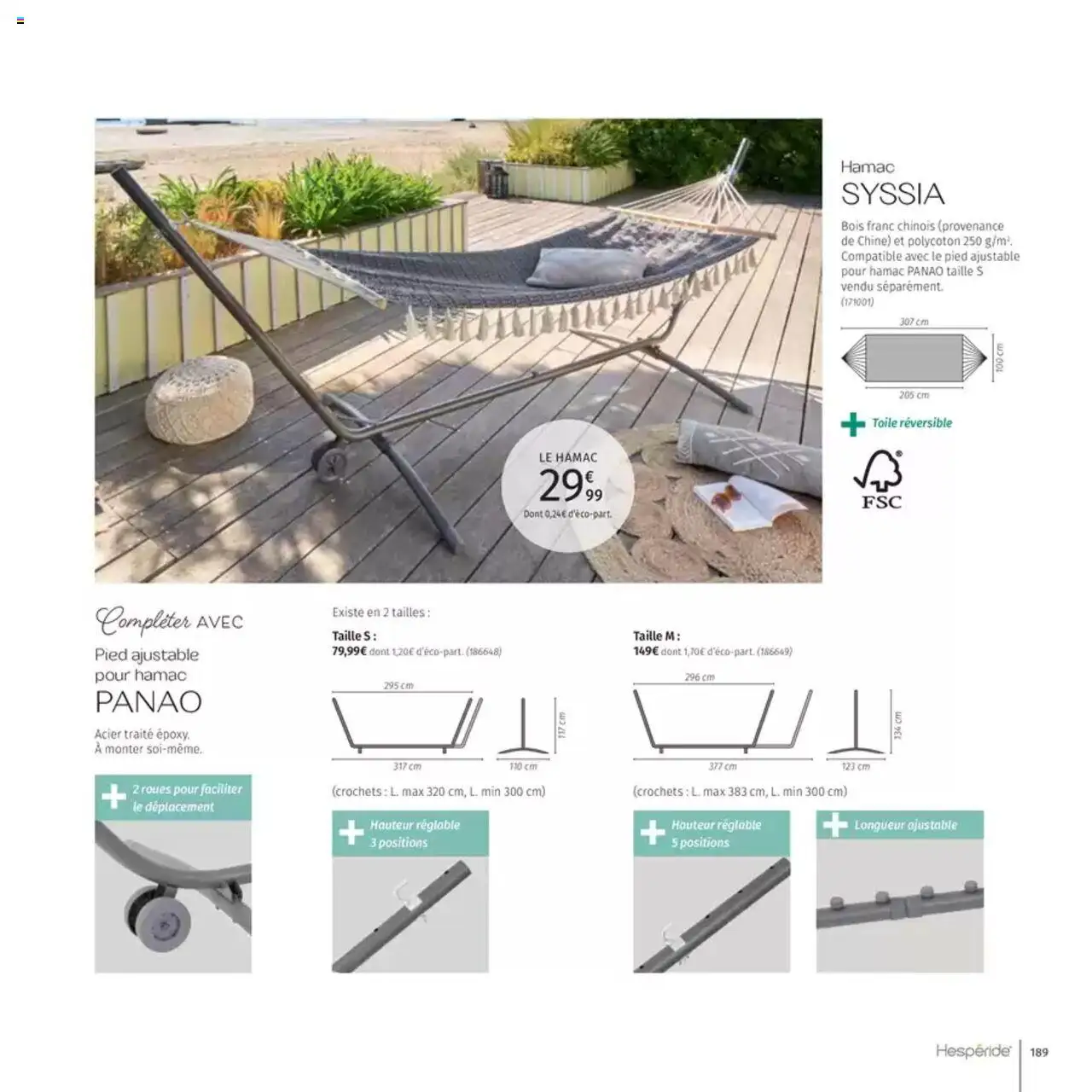  | Page: 189 | Produits: Hamac